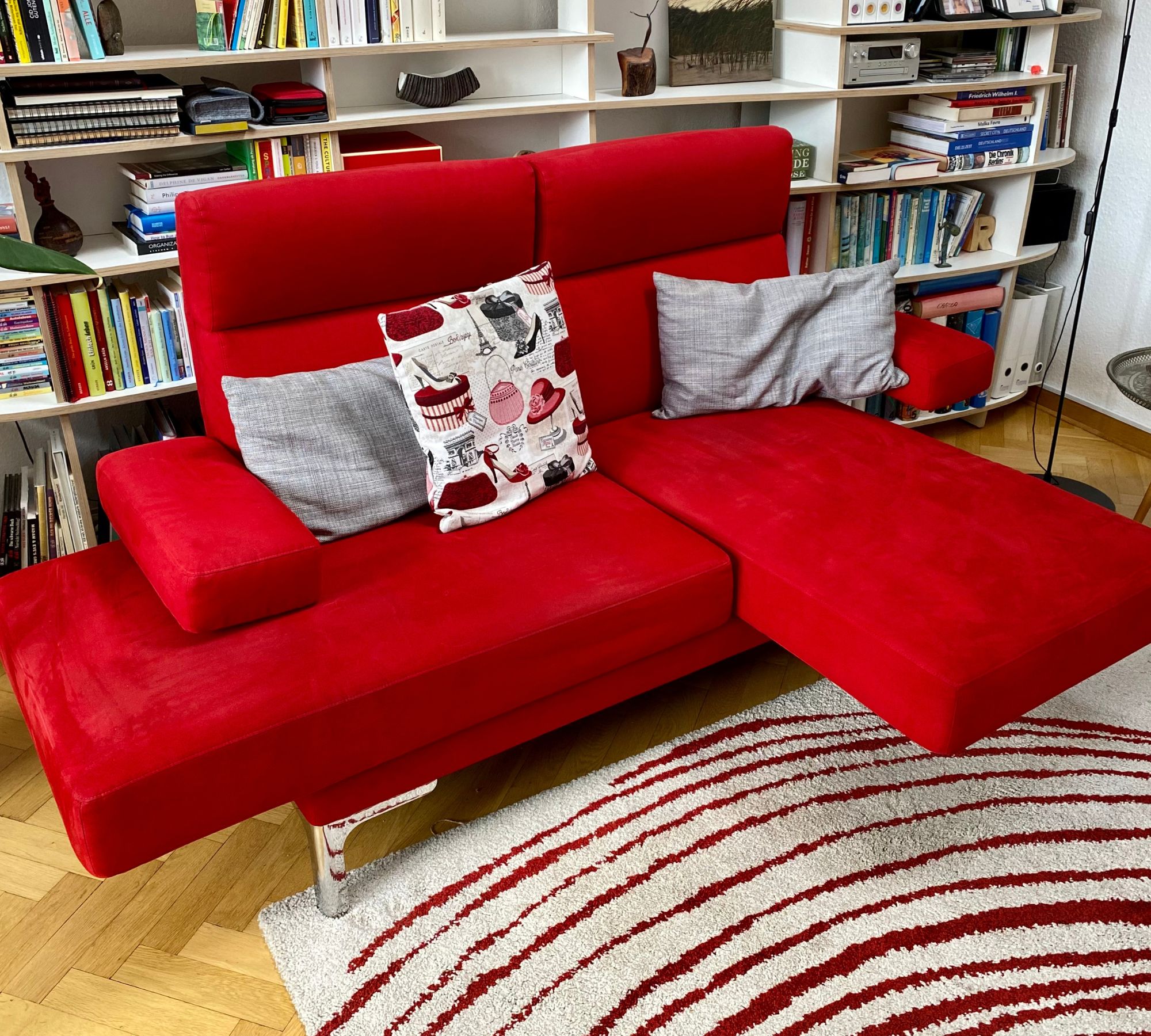 Sofa Erpo Textil Rot