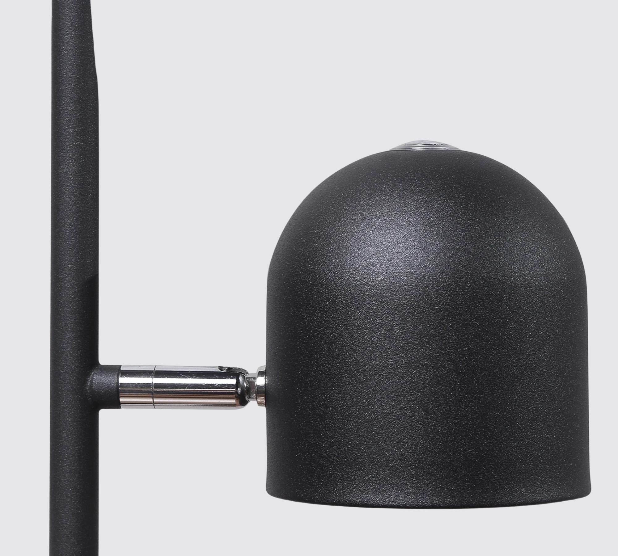 LED-Stehleuchte Jon Eisen 2-flammig Schwarz