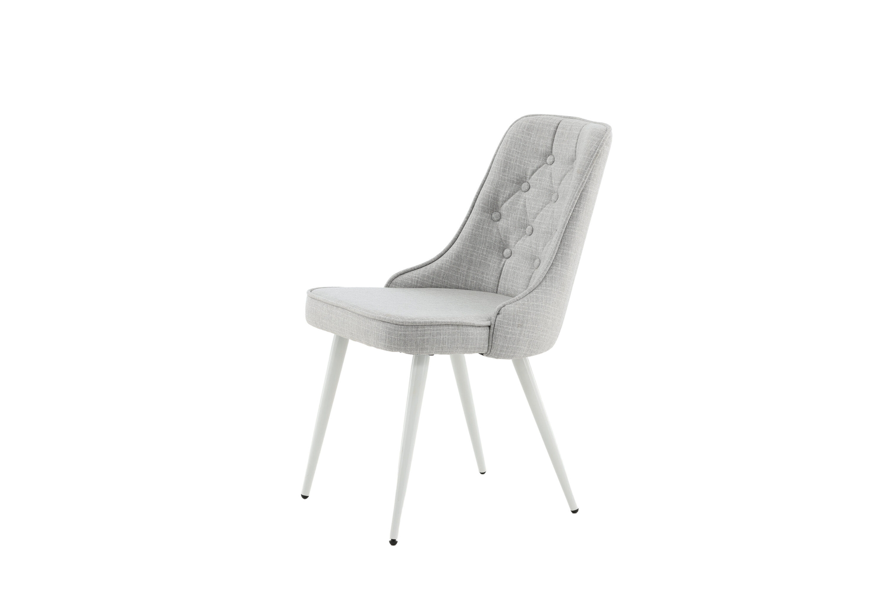 Velvet Deluxe 2x Esszimmerstuh-Set Hellgrau