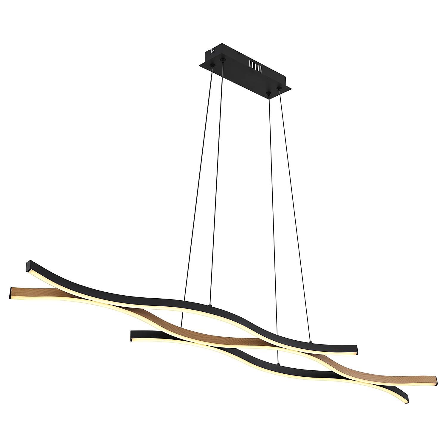 Pendant light Geronimo 1-light aluminum beige black