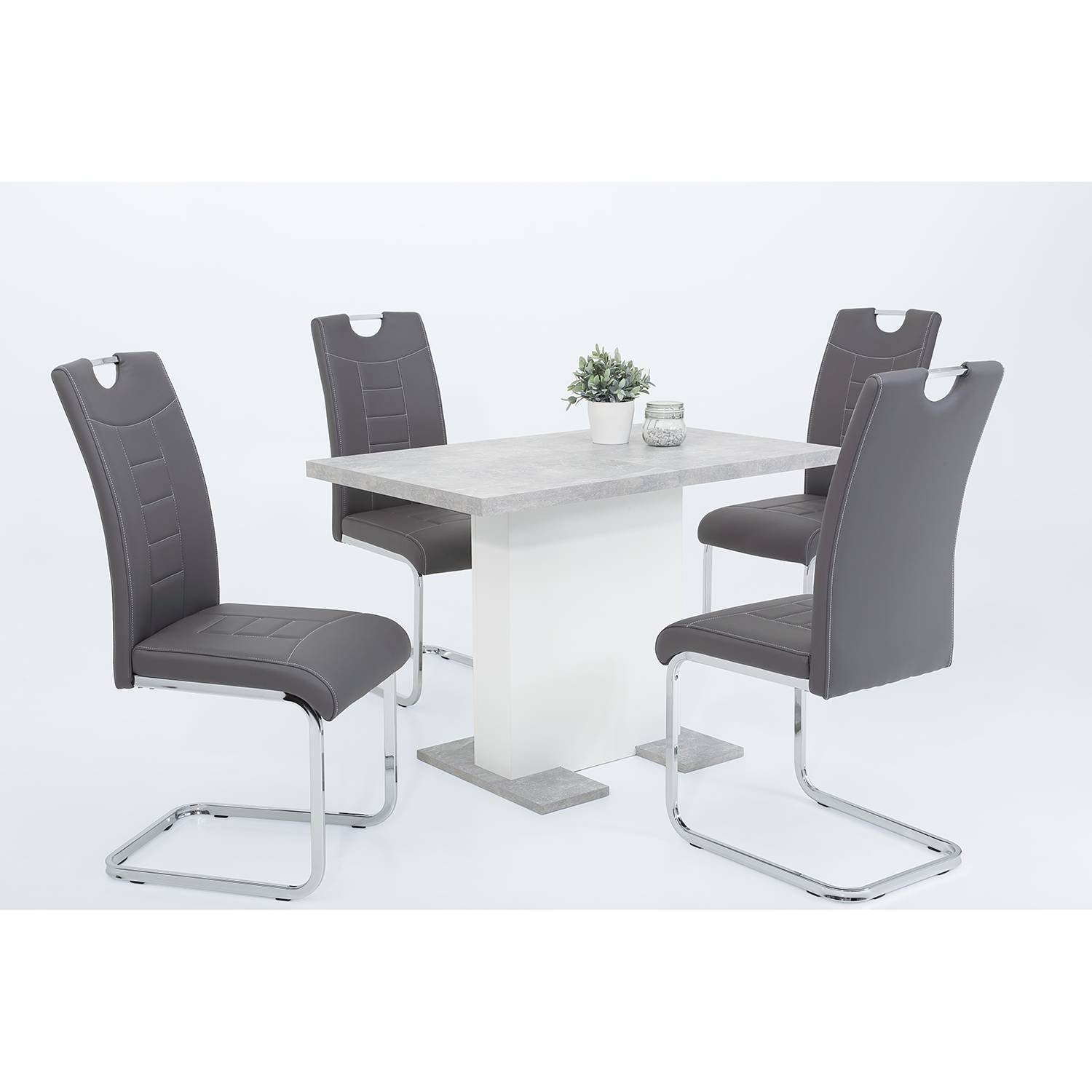 4x Freischwinger Festola Grau