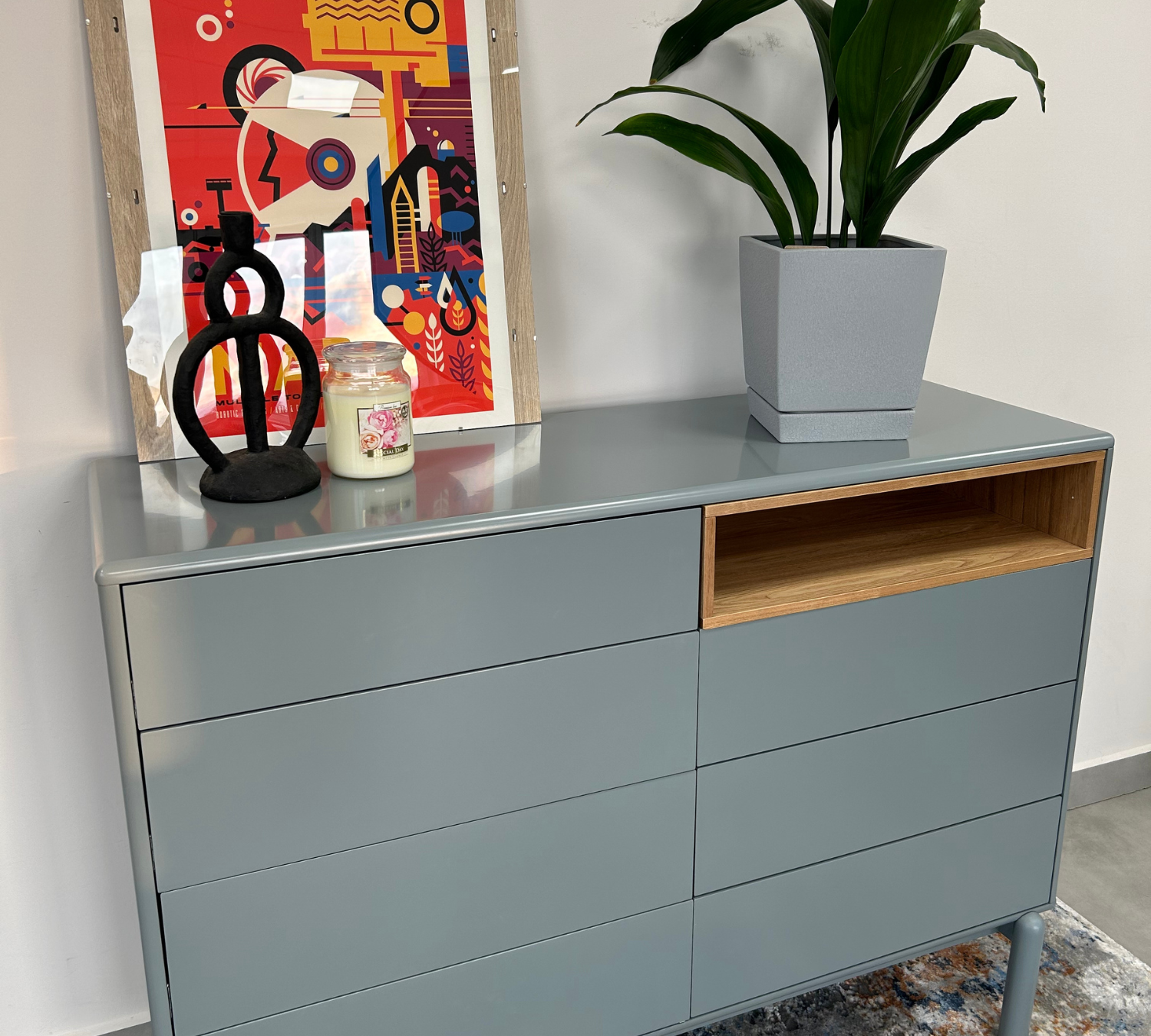 Corvo Kommode Holz Grau