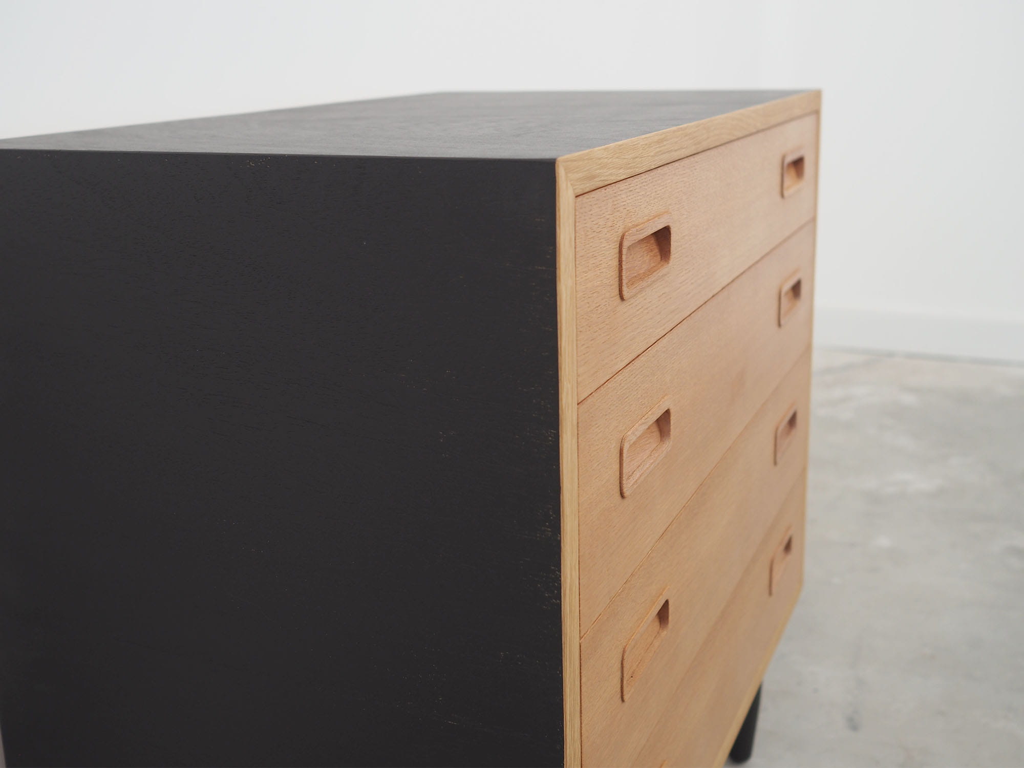 Vintage chest of drawers wood beige 1970s