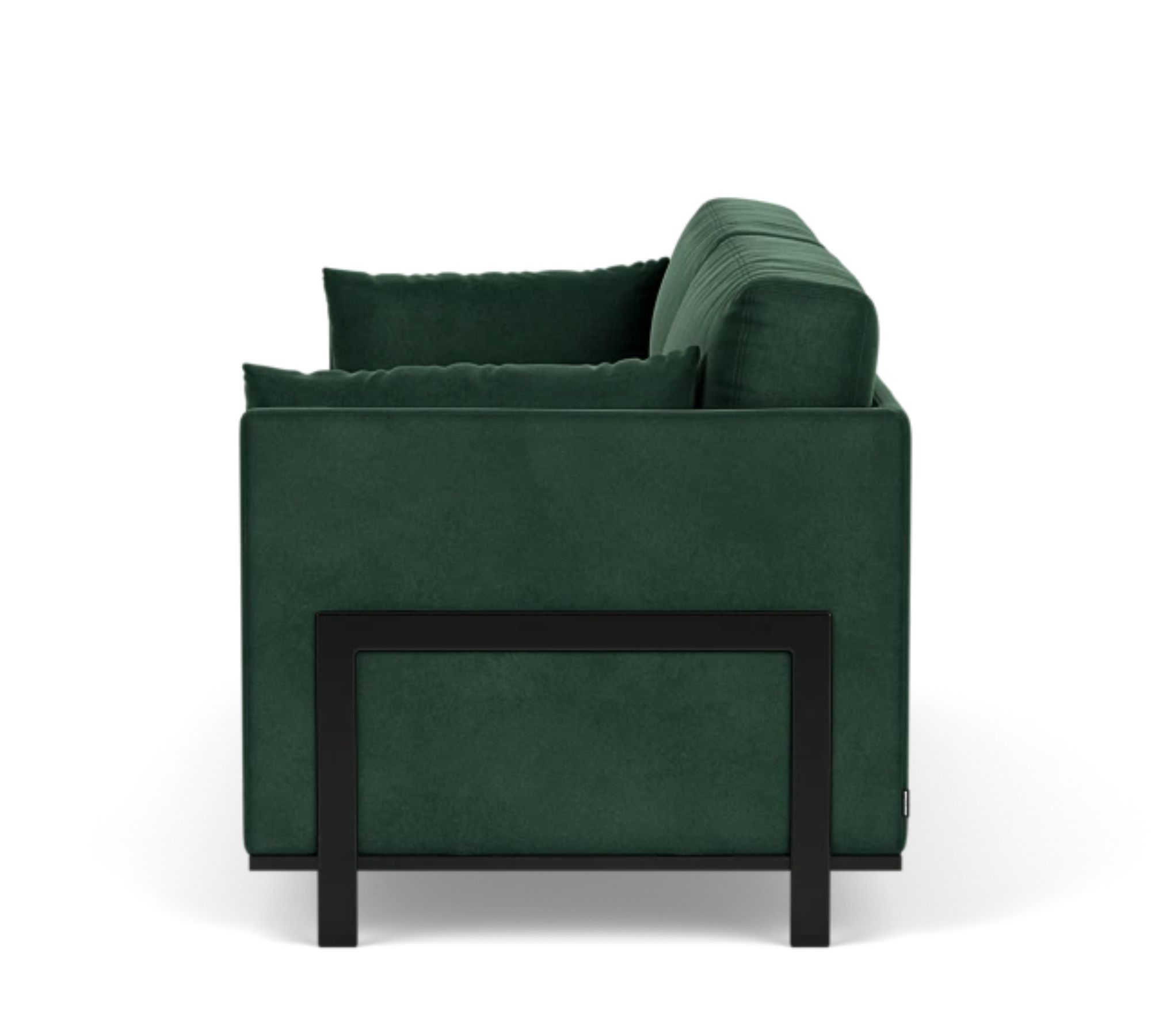 Chill by SLS Schlafsofa 3-Sitzer Velour Lux Dark Green