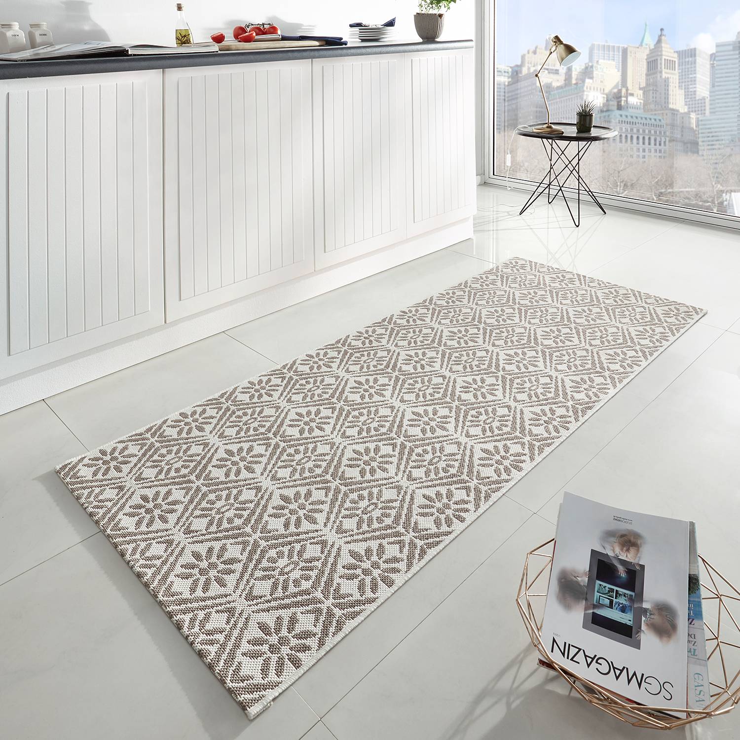 Creation Läufer Kunstfaser Beige