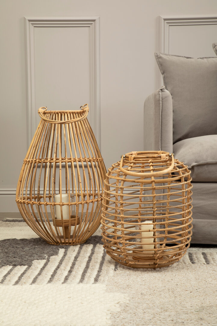 Mataram Rattan Laterne Natur