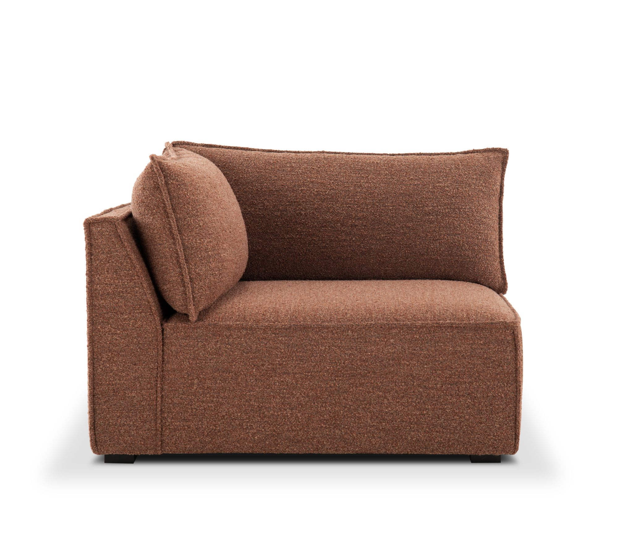 Daphne 1-Sitzer Eckmodul Links Pebble Rust