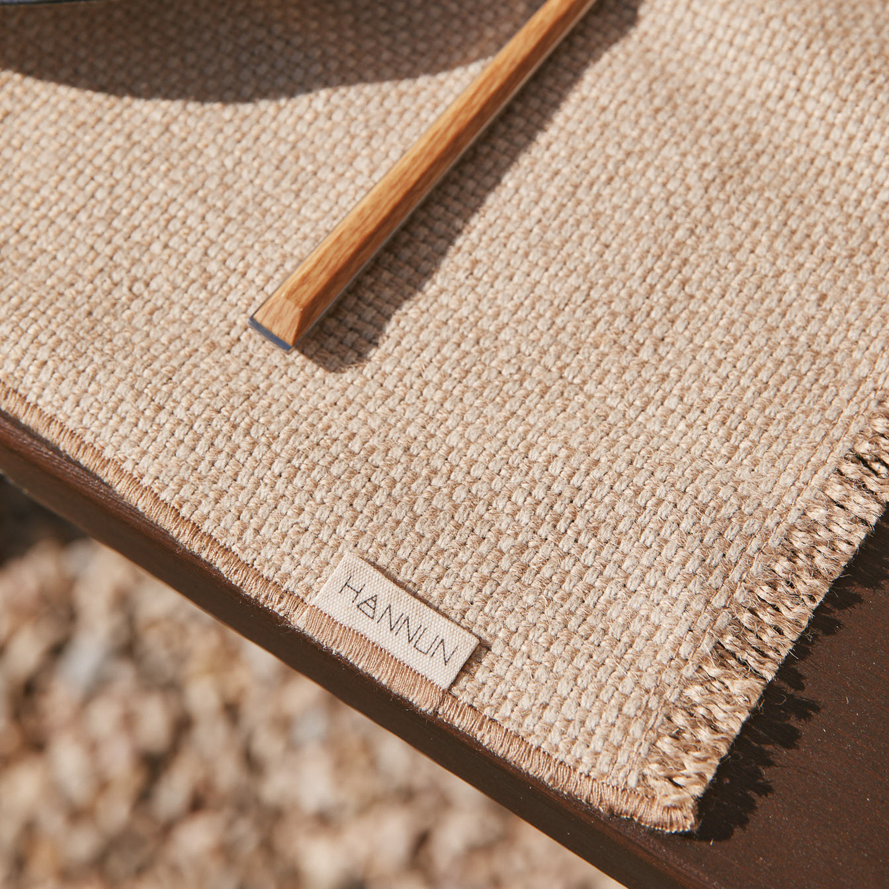 4-tlg. Minau Tischset Jute Leinen Beige