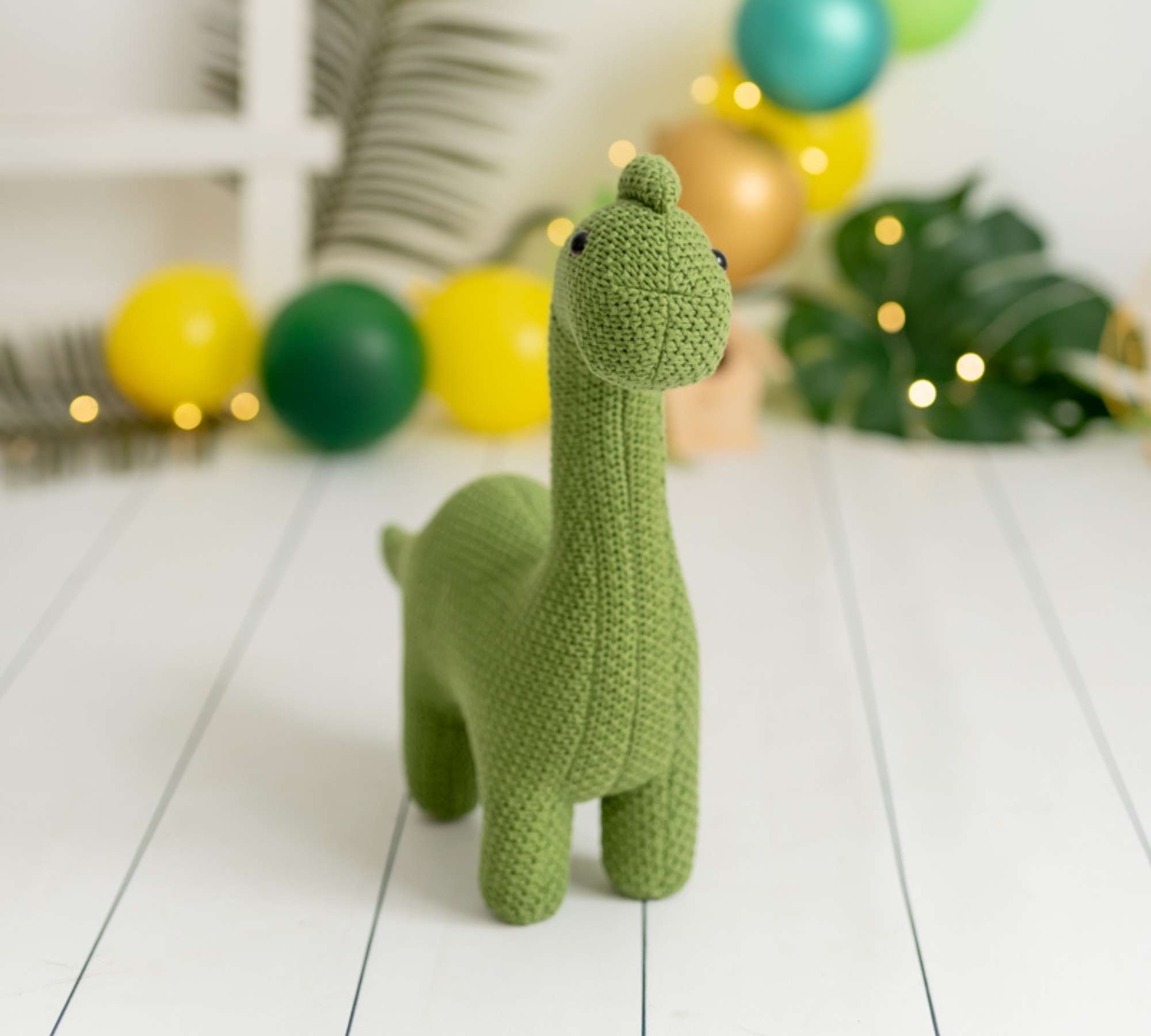 Dino Mini Plush Toy Cotton Green