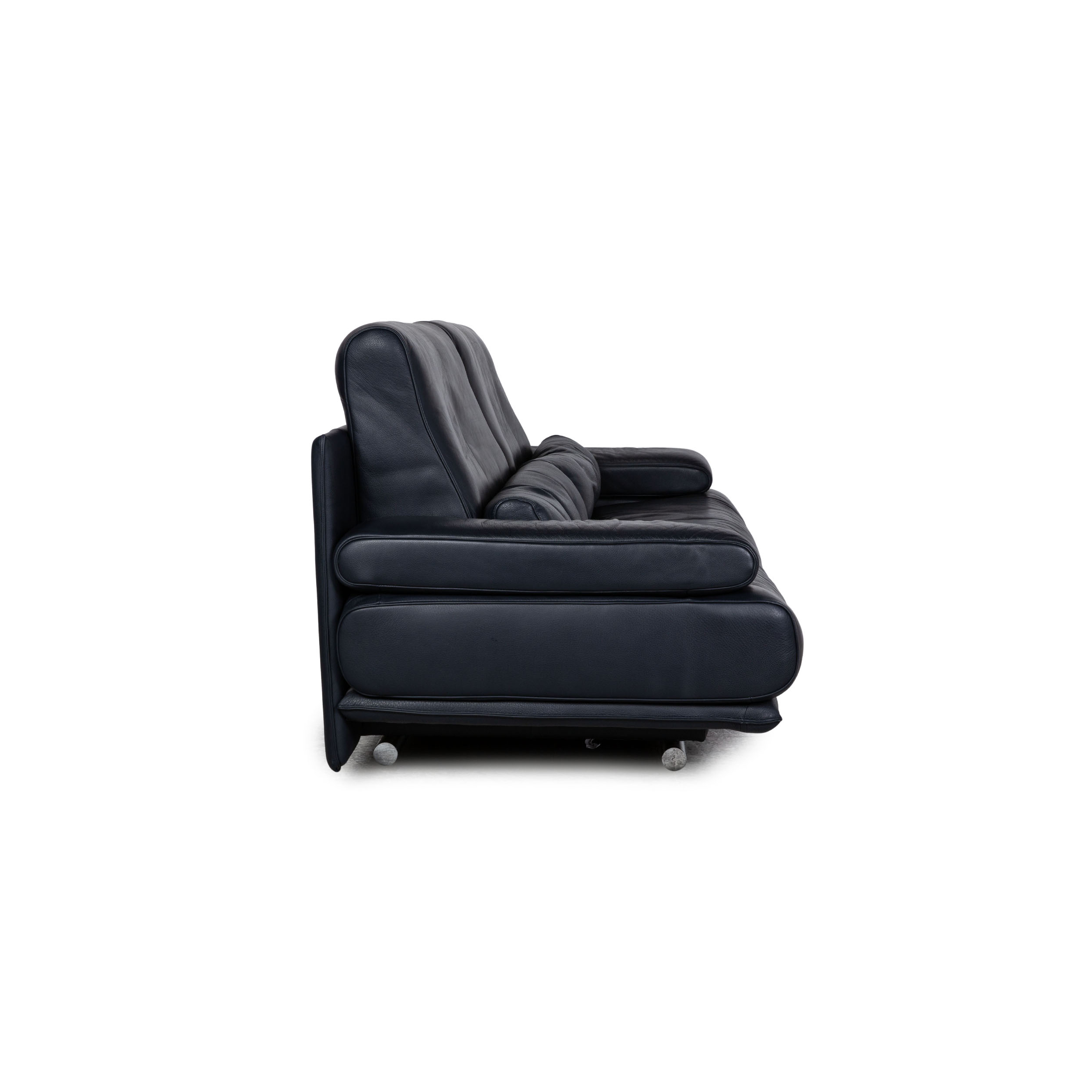 6500 Sofa 3-Sitzer mit Funktion Leder Dunkelblau