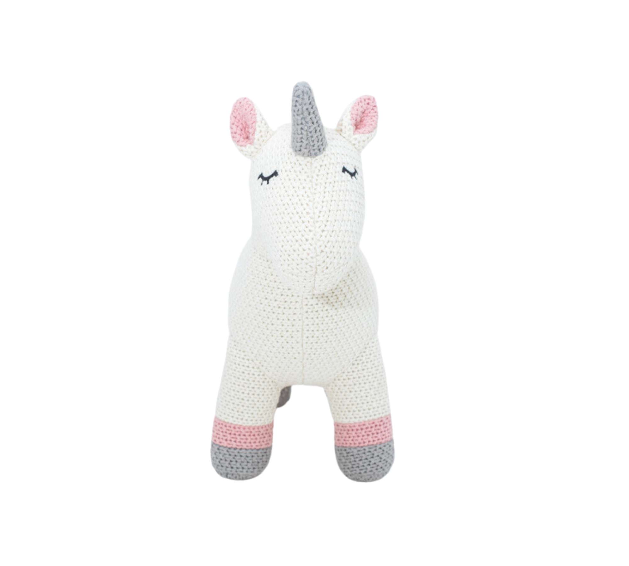 Einhorn Mini Plüschtier Baumwolle Weiß