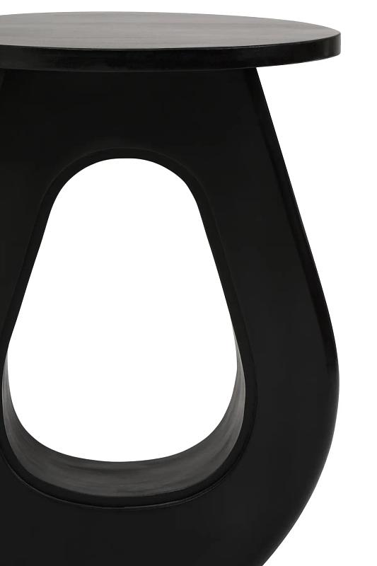 Walsa Black Finish Mango Holz Beistelltisch
