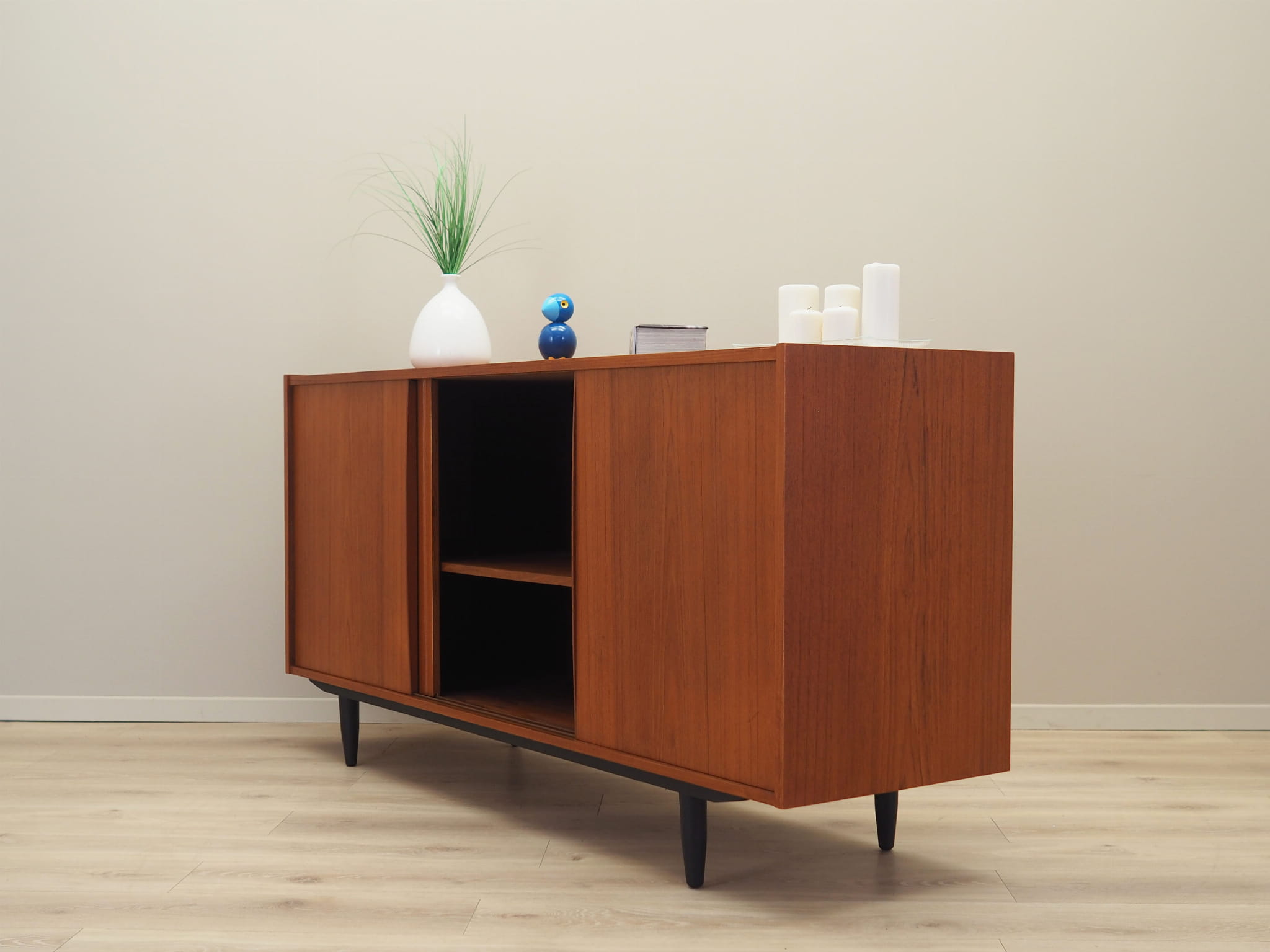 Vintage Sideboard Teakholz Braun 1970er Jahre