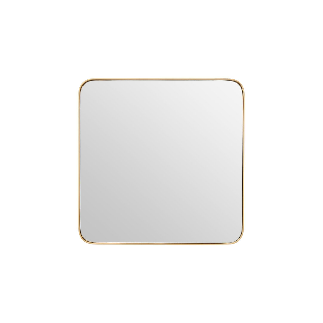 Tia Kleiner Quadratischer Wandspiegel mit Gold-Finish