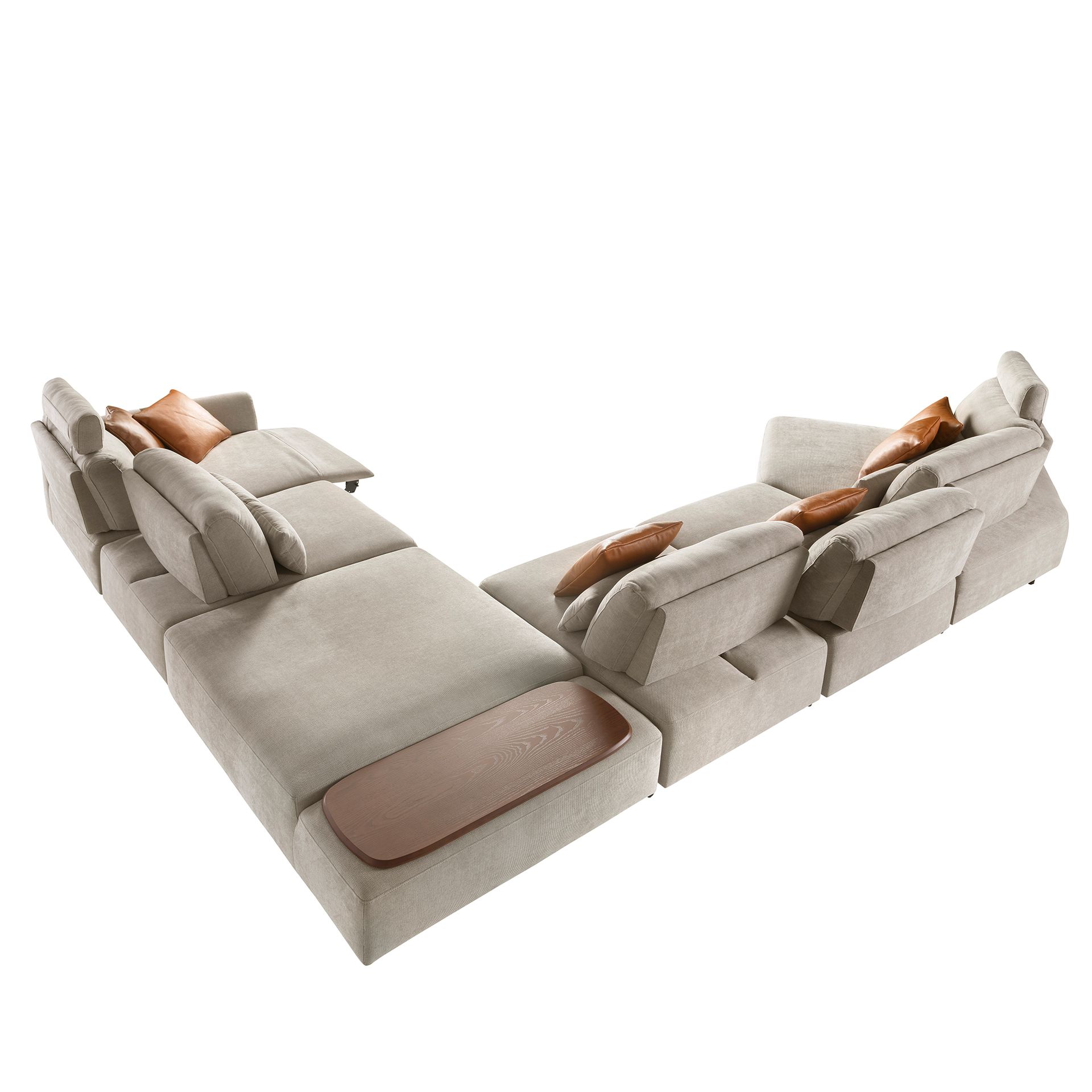 Modular Sofa Chaise Longue Left Sand