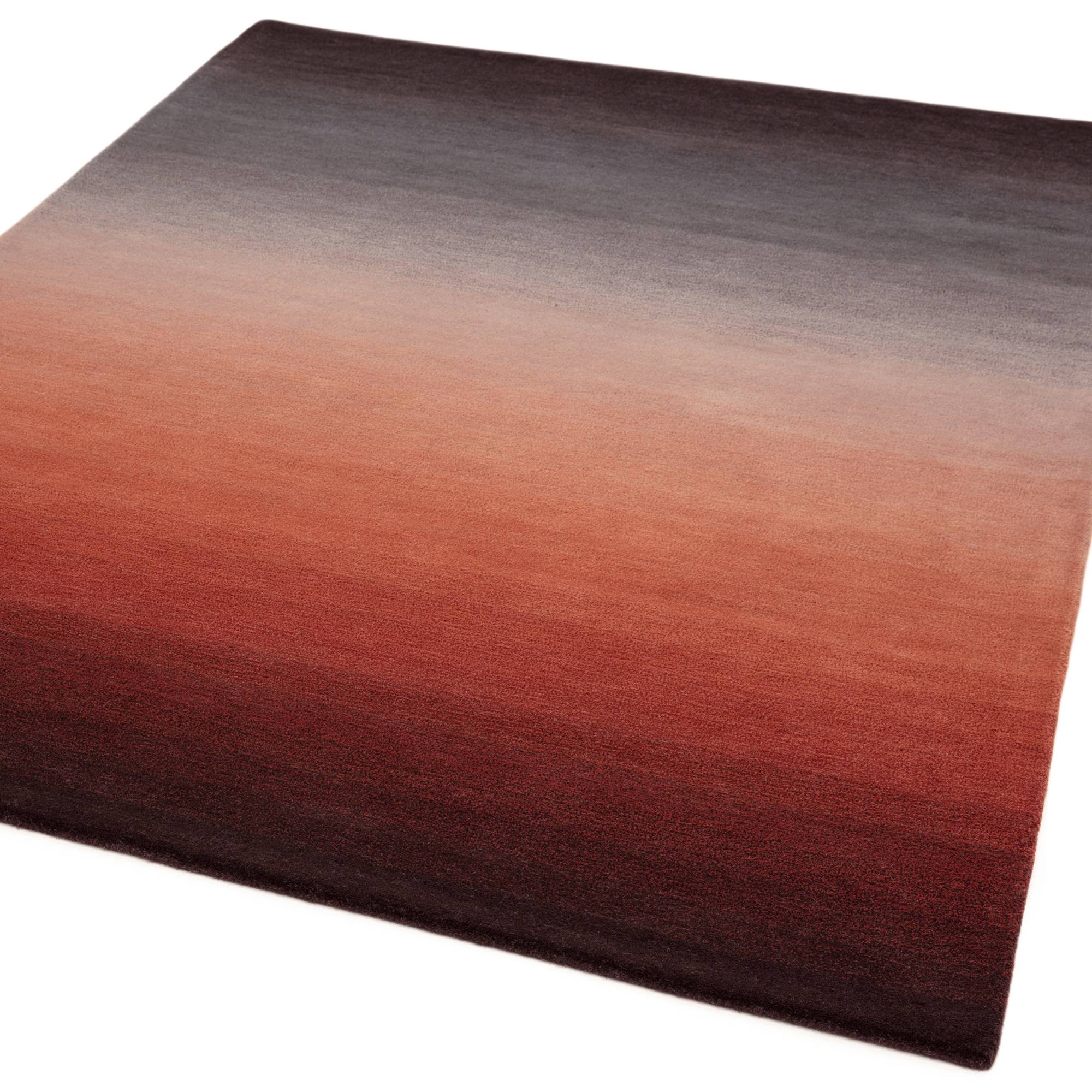 Ombre Rust Teppich Wolle Mehrfarbig 120x170cm