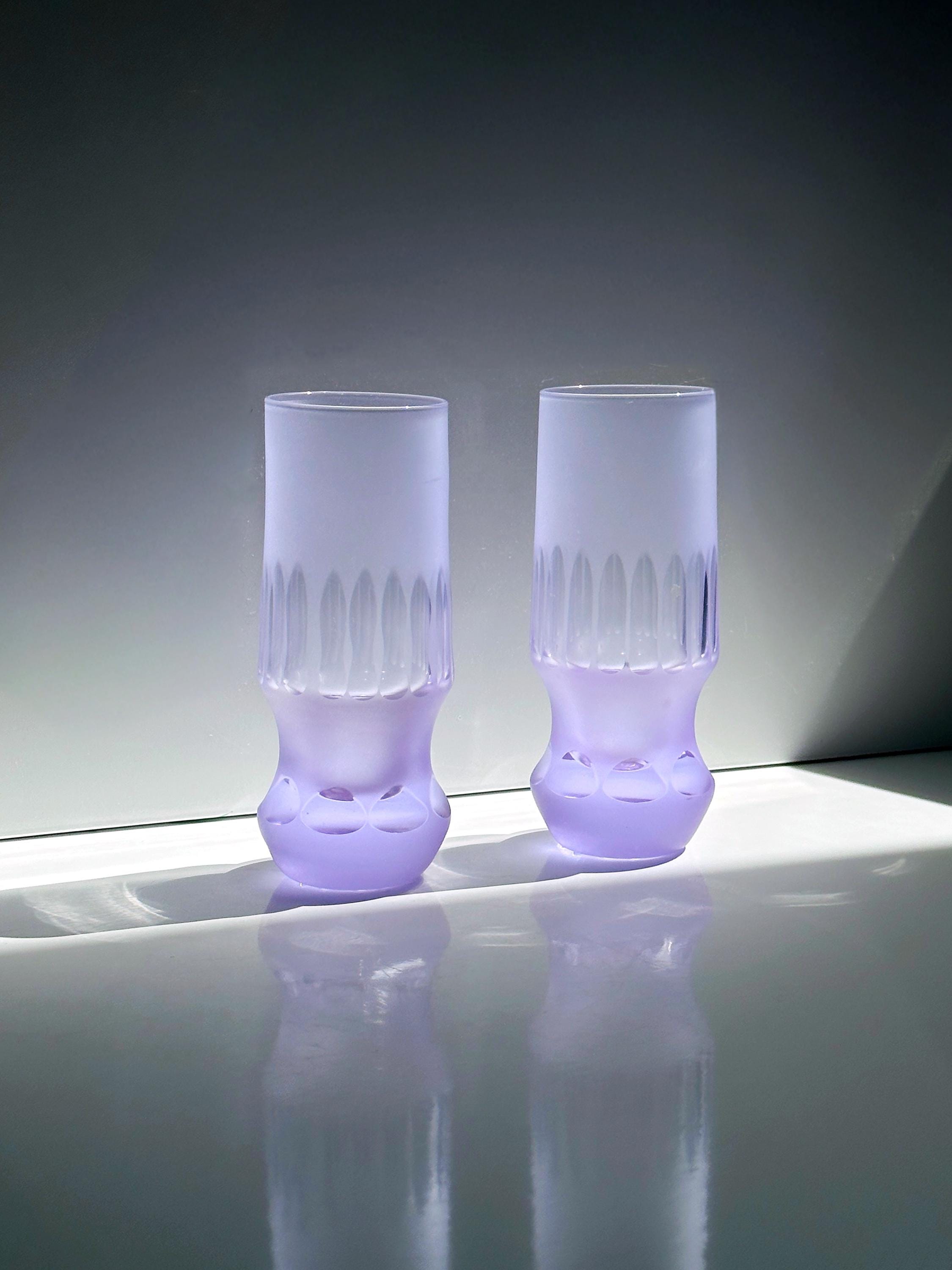 6x Vintage Trinkglas Kristall 1970er Jahre