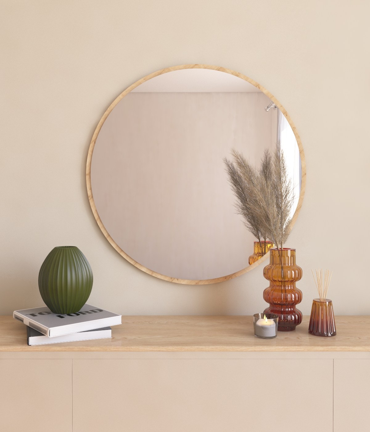 Ozze Mirror Nature Ø60cm