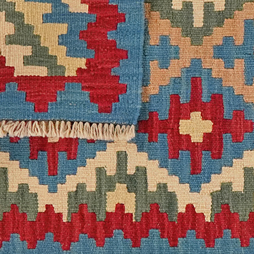 Kilim Gashgai Teppich Wolle Mehrfarbig
