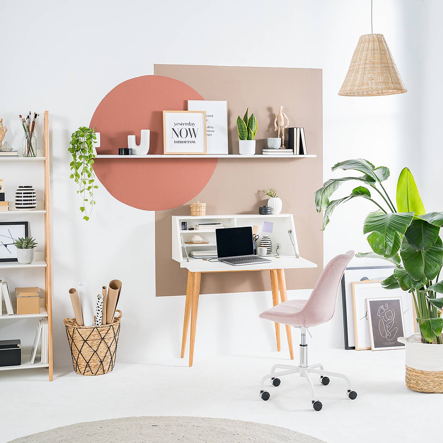 Pendant lamp Ambria 1-bulb brown