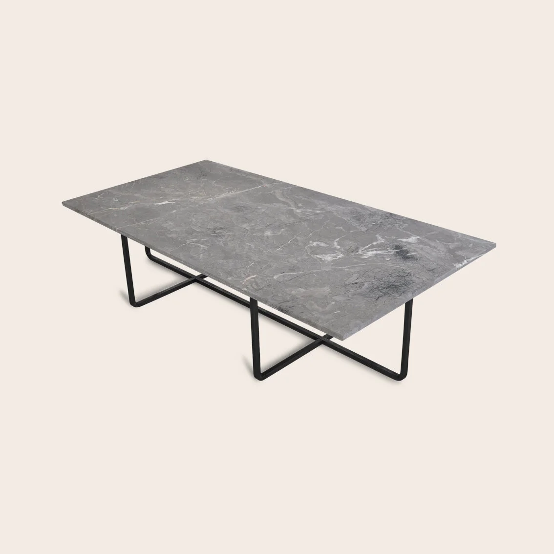 Ninety Tavolino Marmo Grigio 120 x 60cm