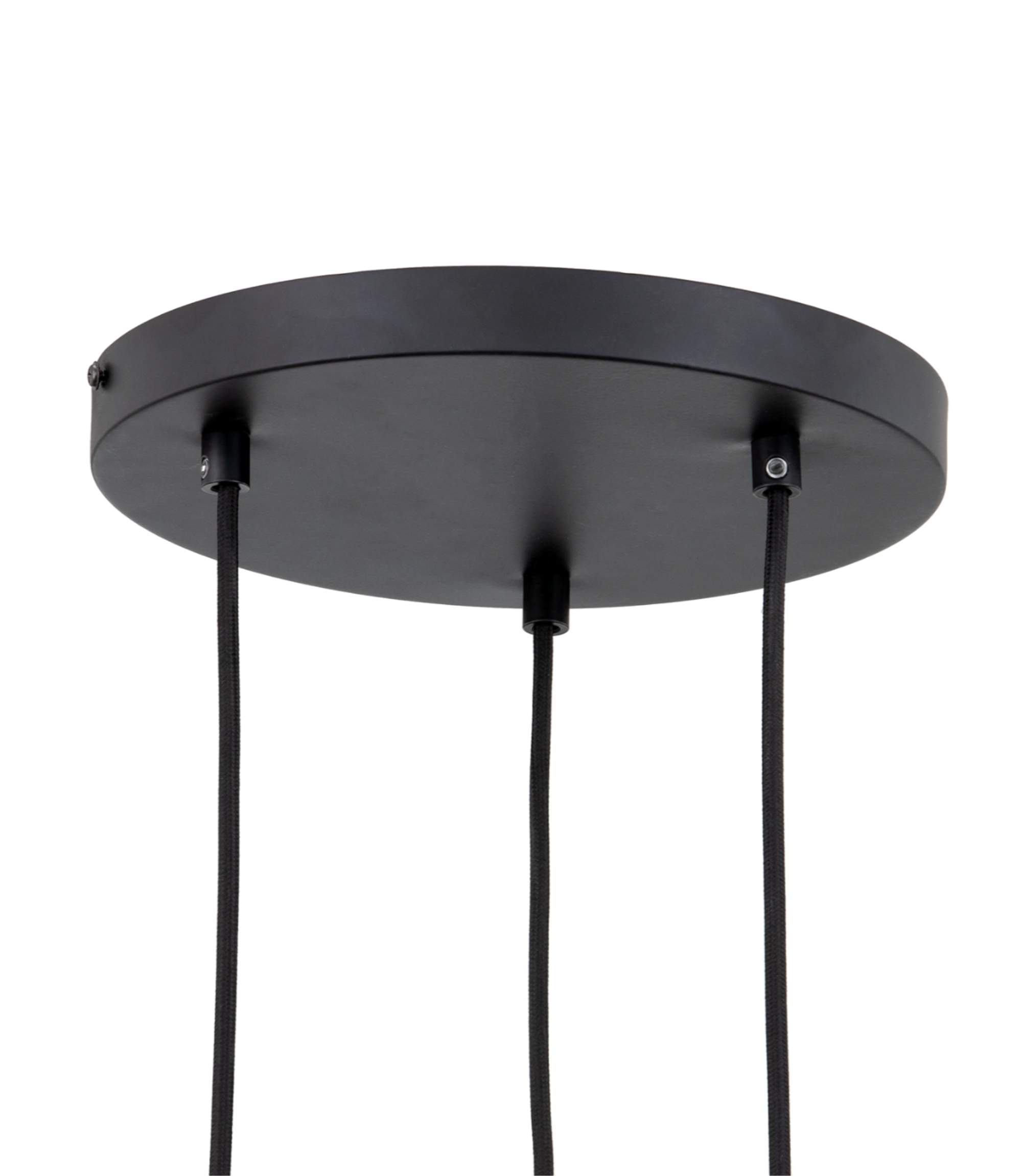 Pendelleuchte 3-flammig Glas Metall Gold