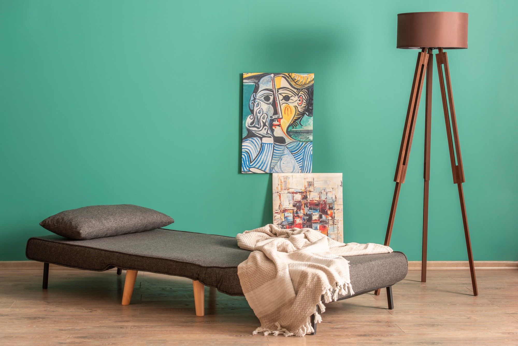 Foldable Sofa Bed 1-seater Dark Grey