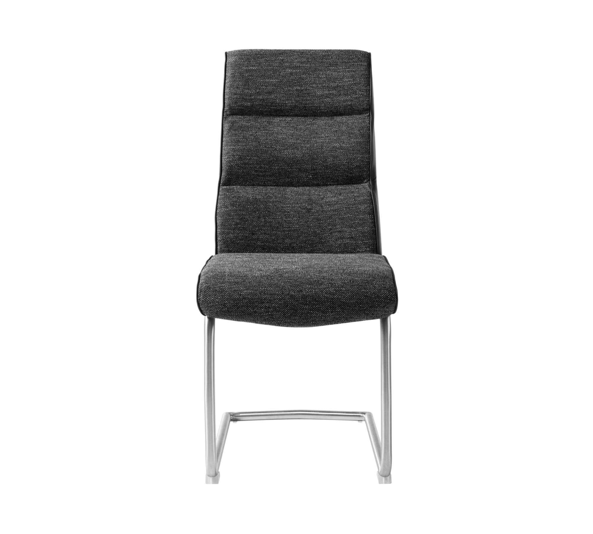 2x Freischwinger Strukturstoff Edelstahl Schwarz