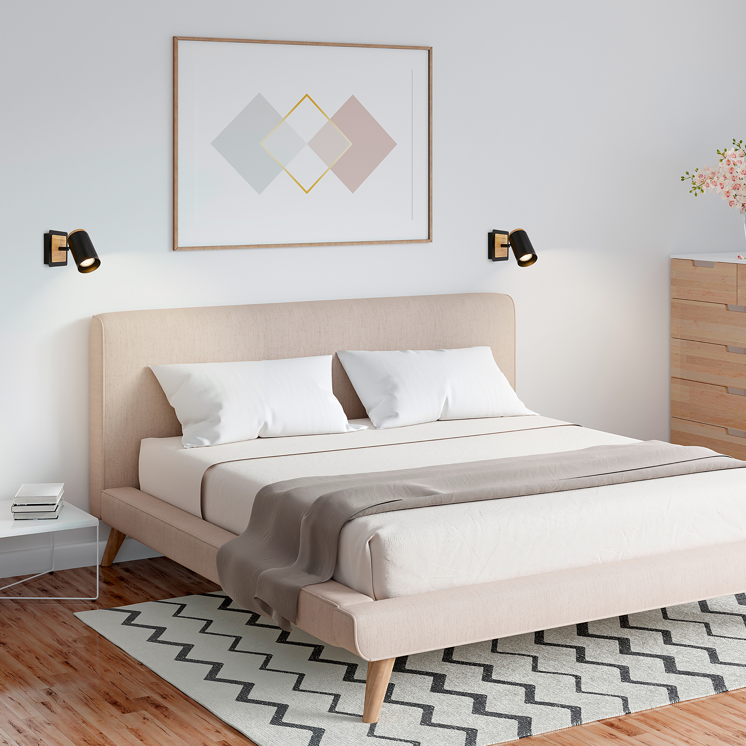 LED Wall Lamp Duta Aluminum Black