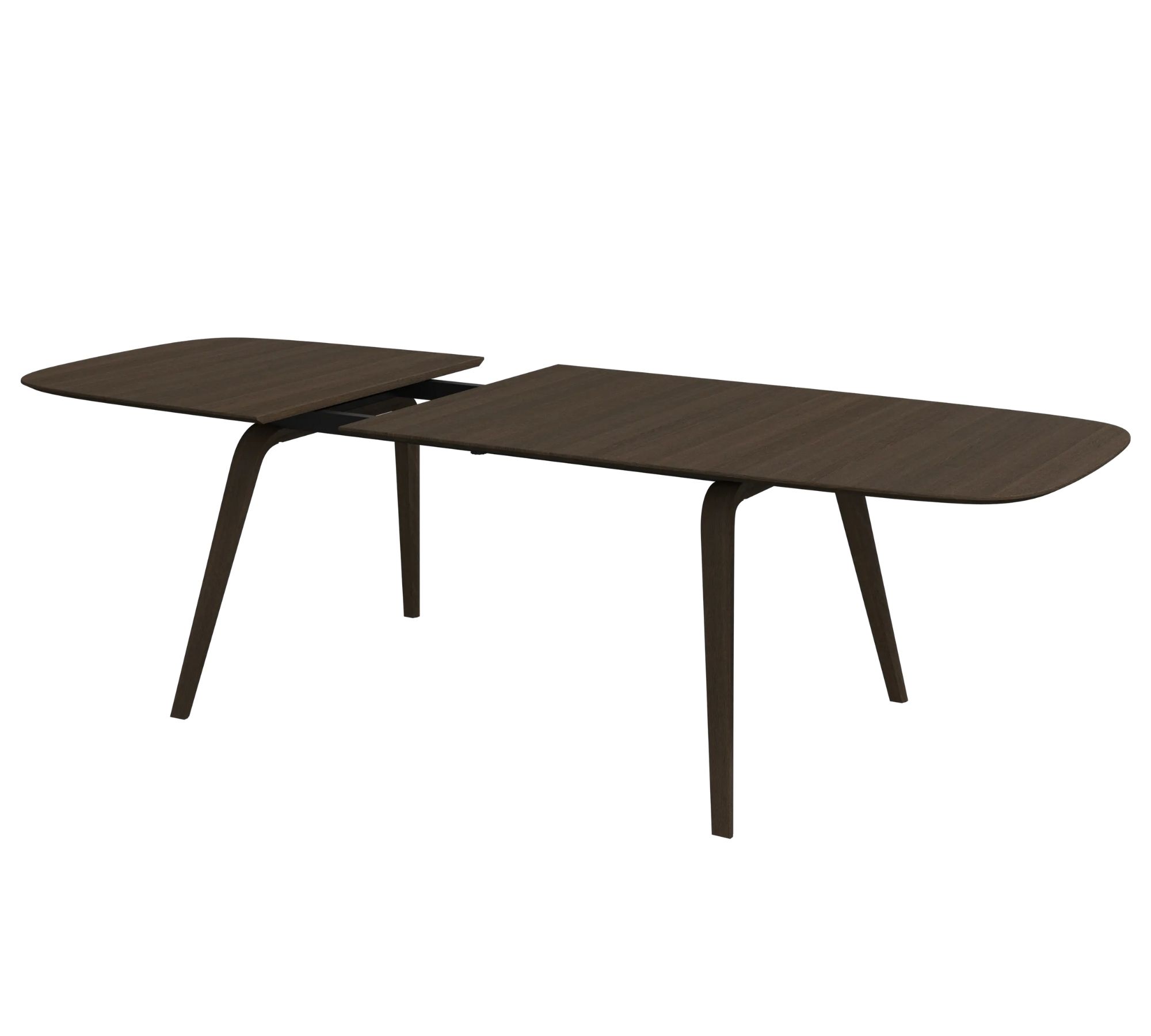 Hauge Esstisch mit Zusatztischplatte Braun