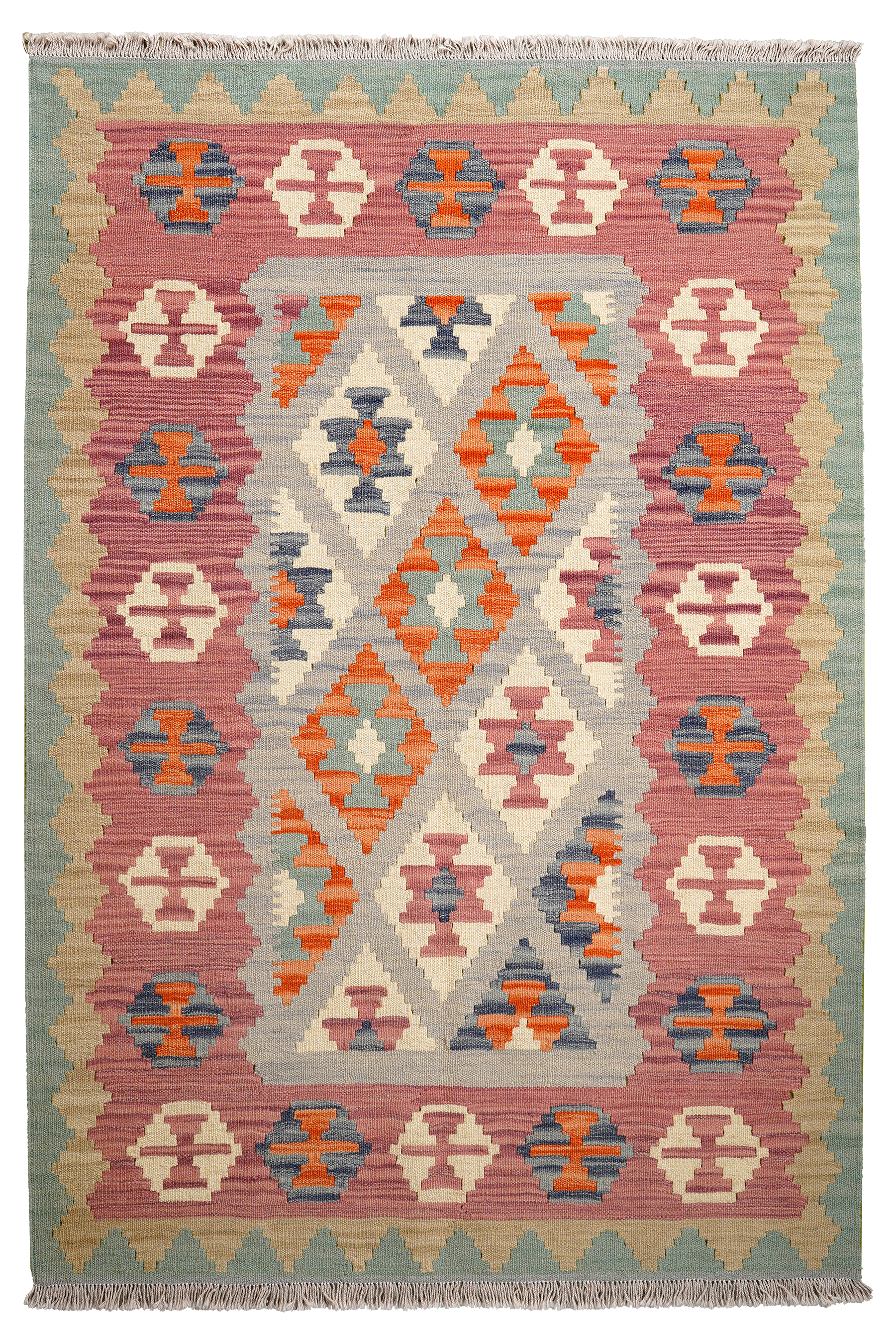Kilim Gashgai Teppich Mehrfarbig