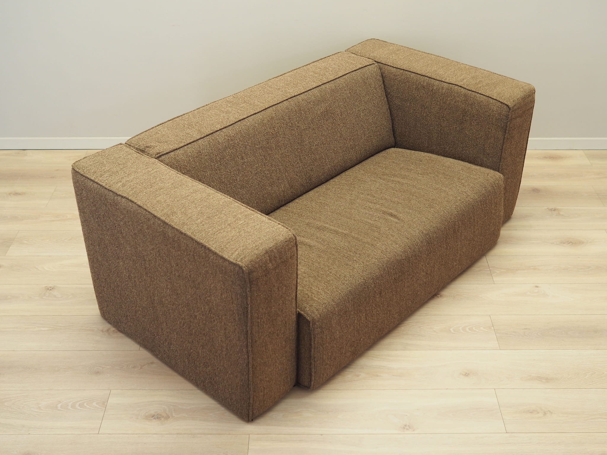 Vintage Sofa Textil Braun 1980er Jahre