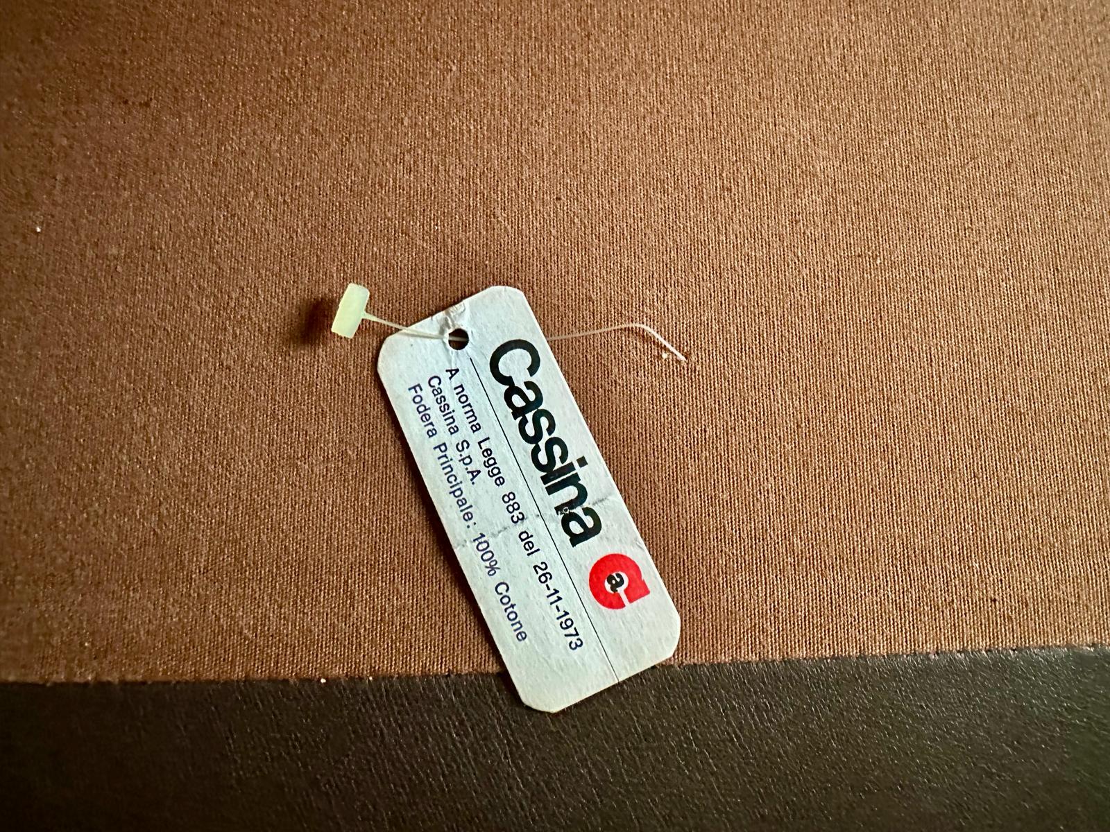 Maralunga Leather Two-Seater Brown