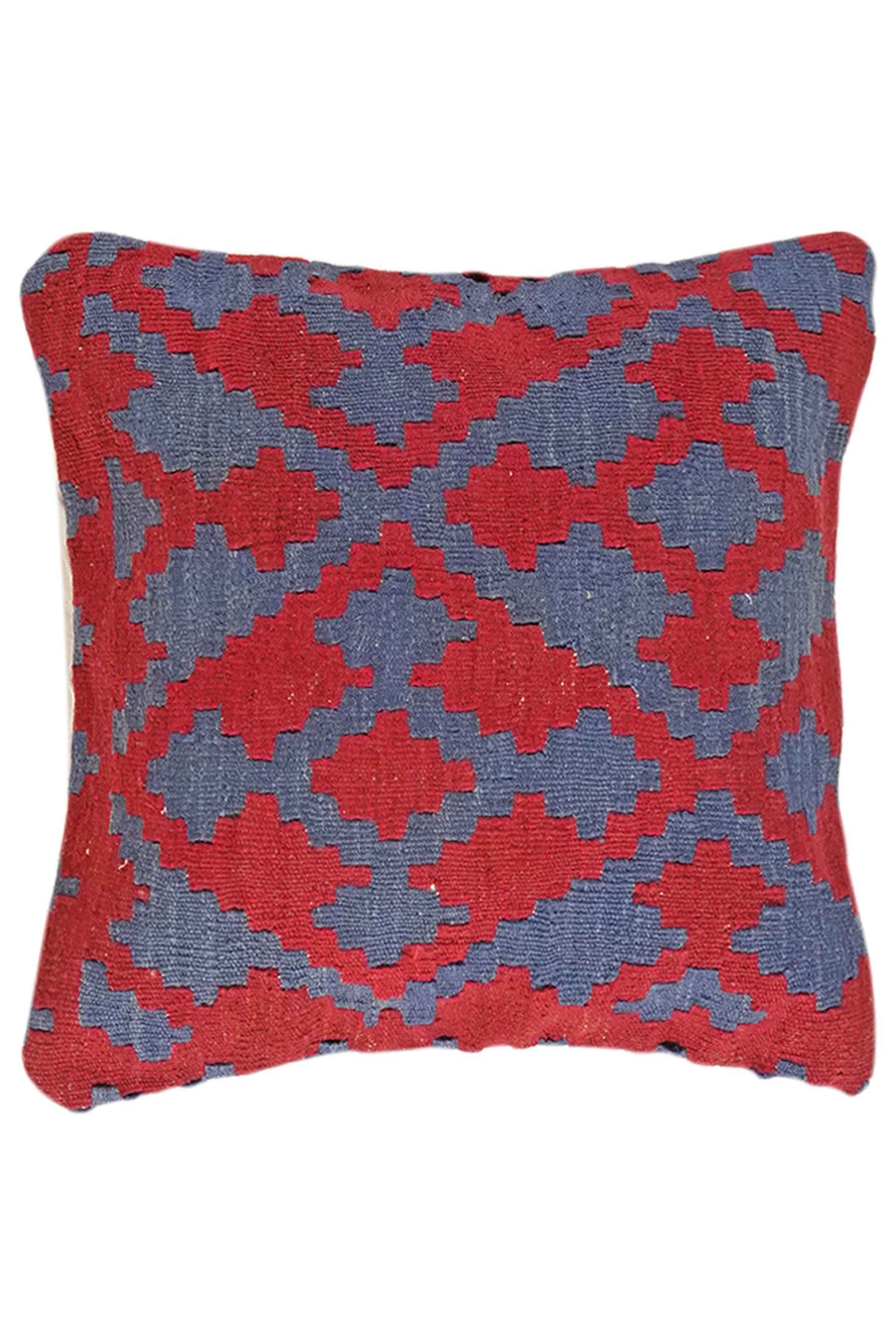 Kelim Kissen Wolle Mehrfarbig