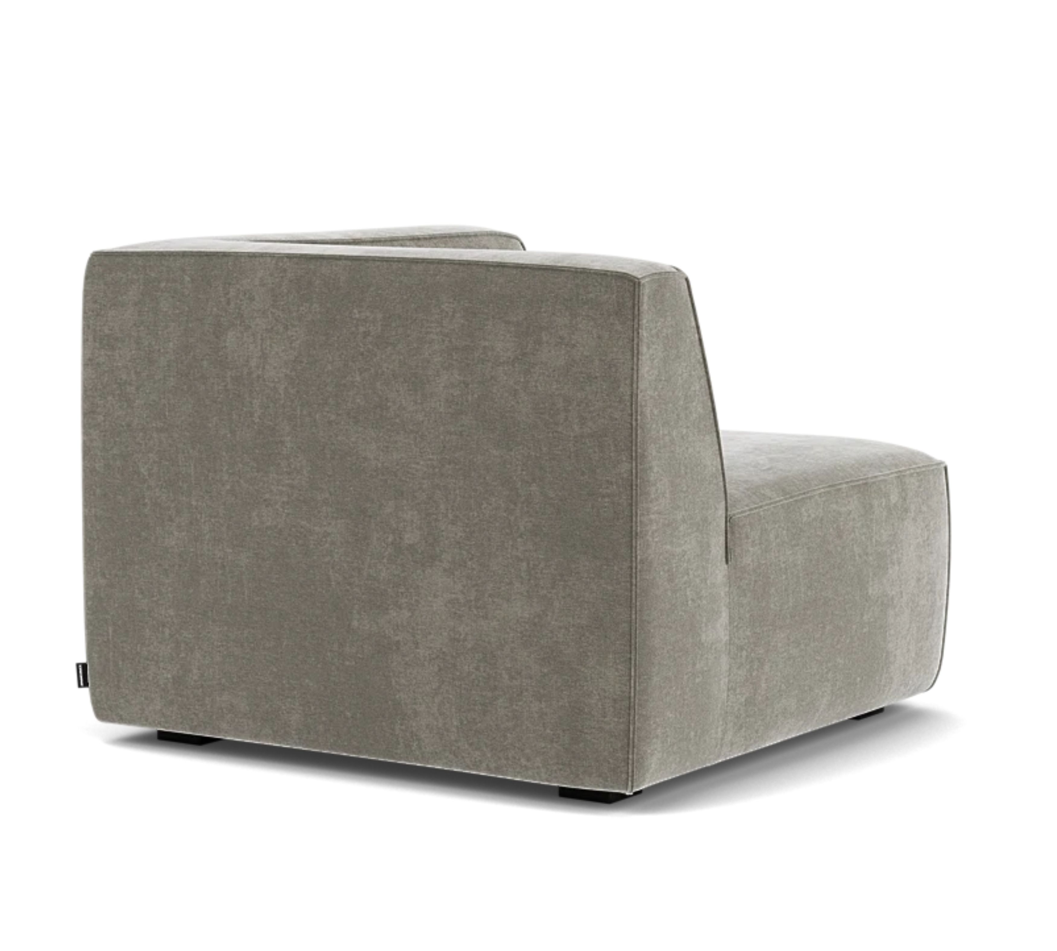 Dane 1-Sitzer Eckmodul Rechts Planet Grey Green