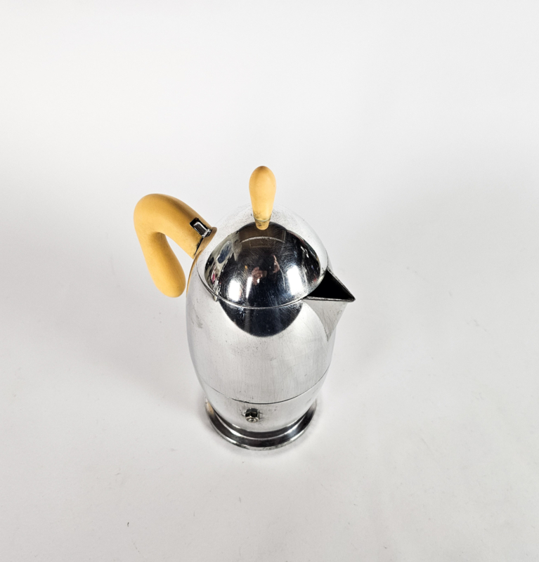  Vintage Espressokocher Silber 1990er Jahre 