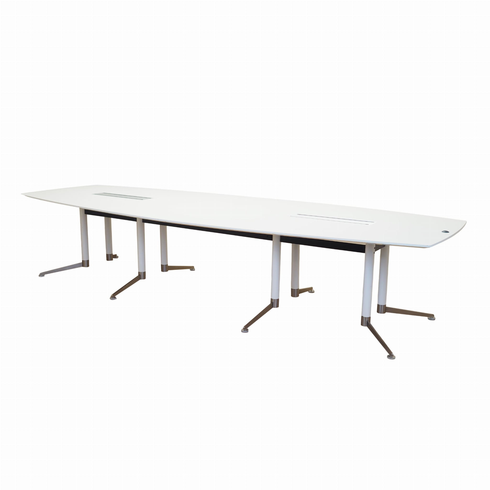 Conference table Plastic Metal White