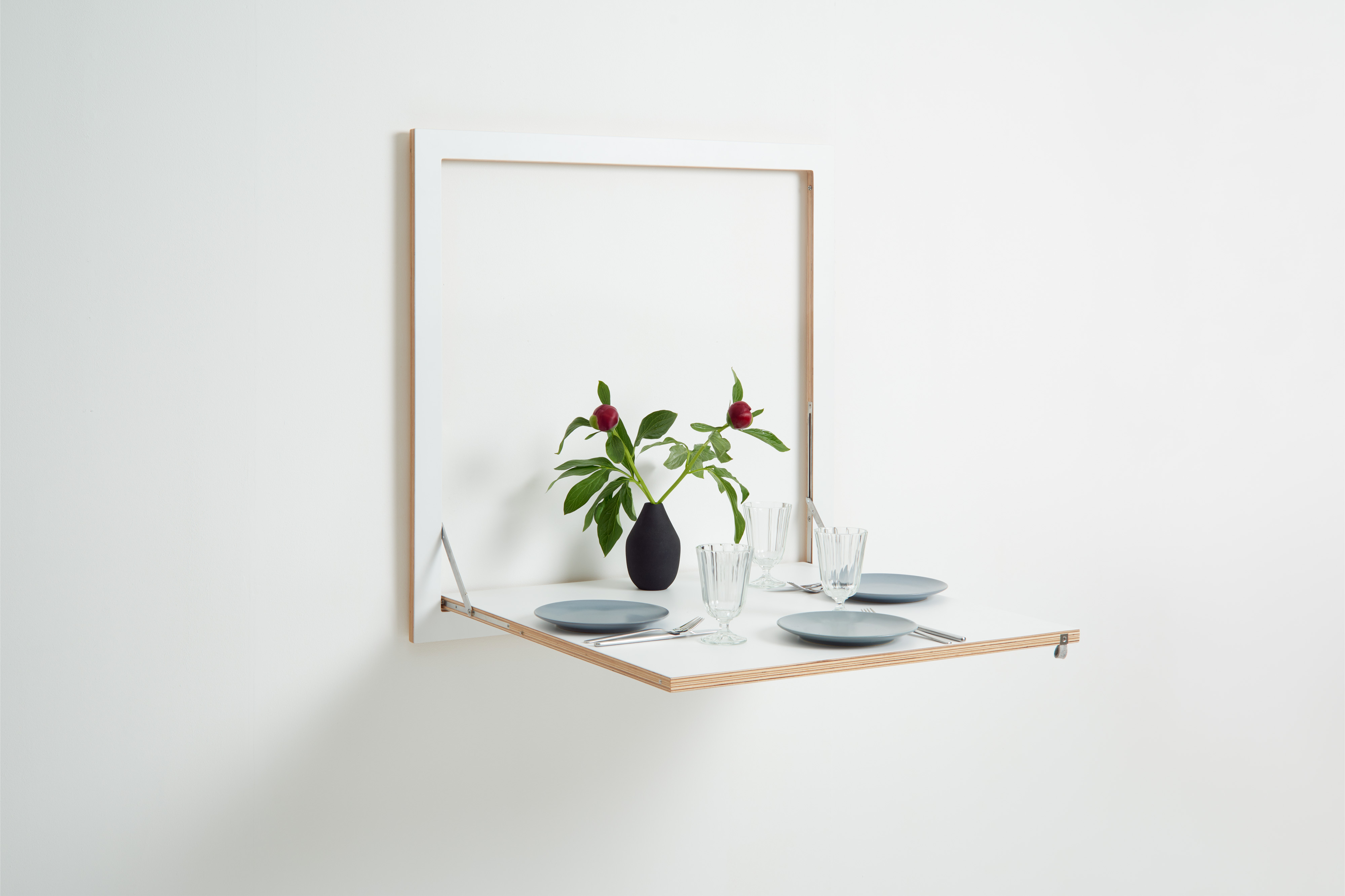 Fläpps Kitchen Table Black 80 x 80cm