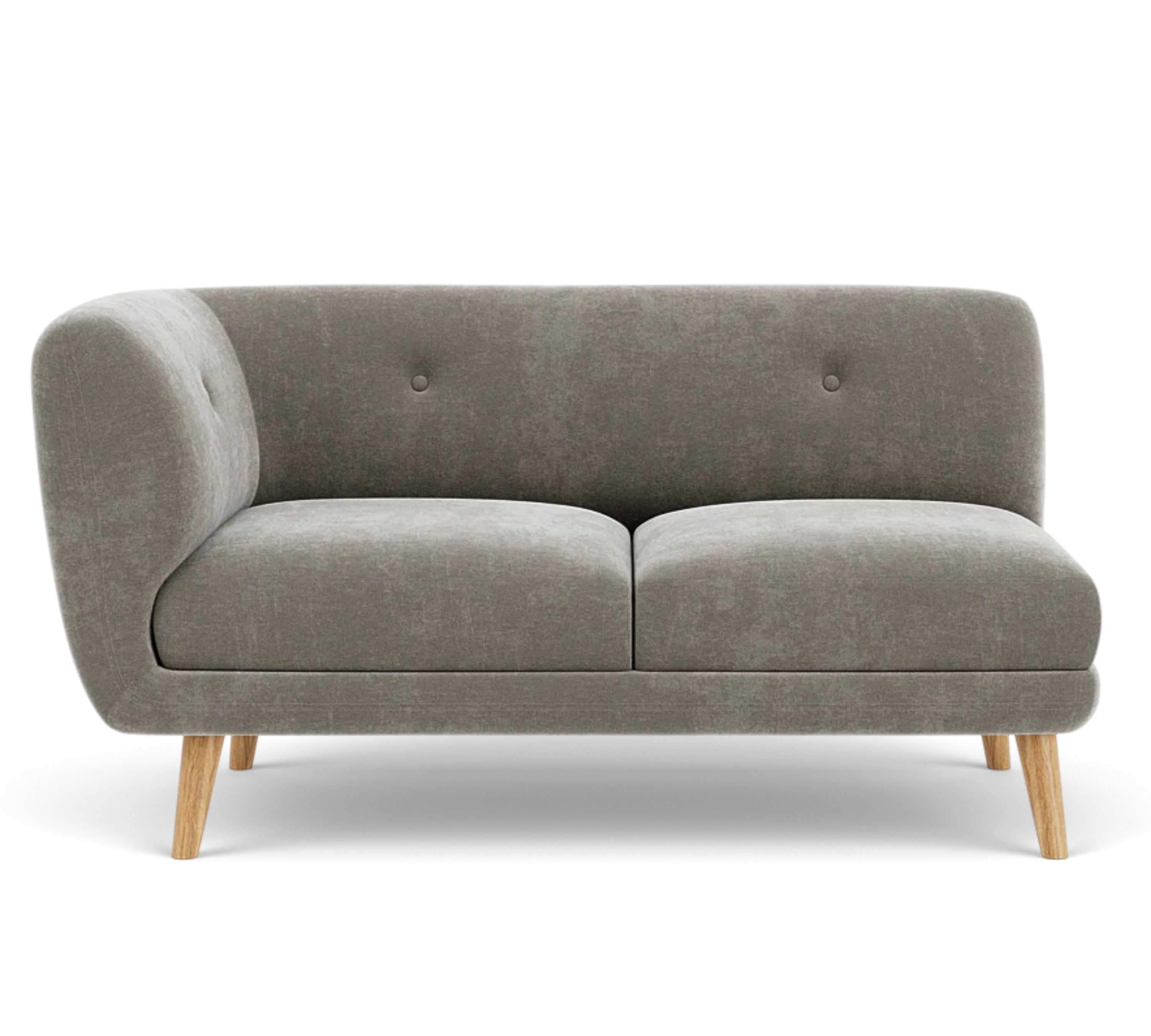 Alfred Modul 2-Sitzer Links Planet Grey Green