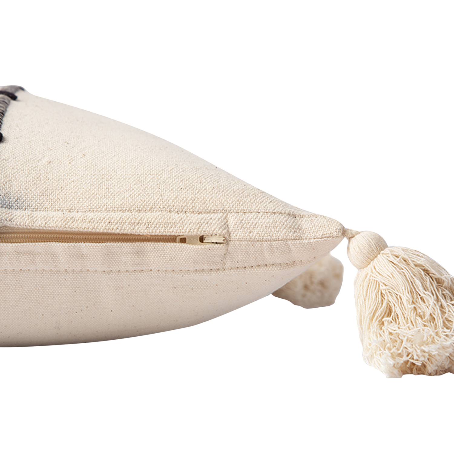 Knot Lines Kissenbezug Baumwolle Beige