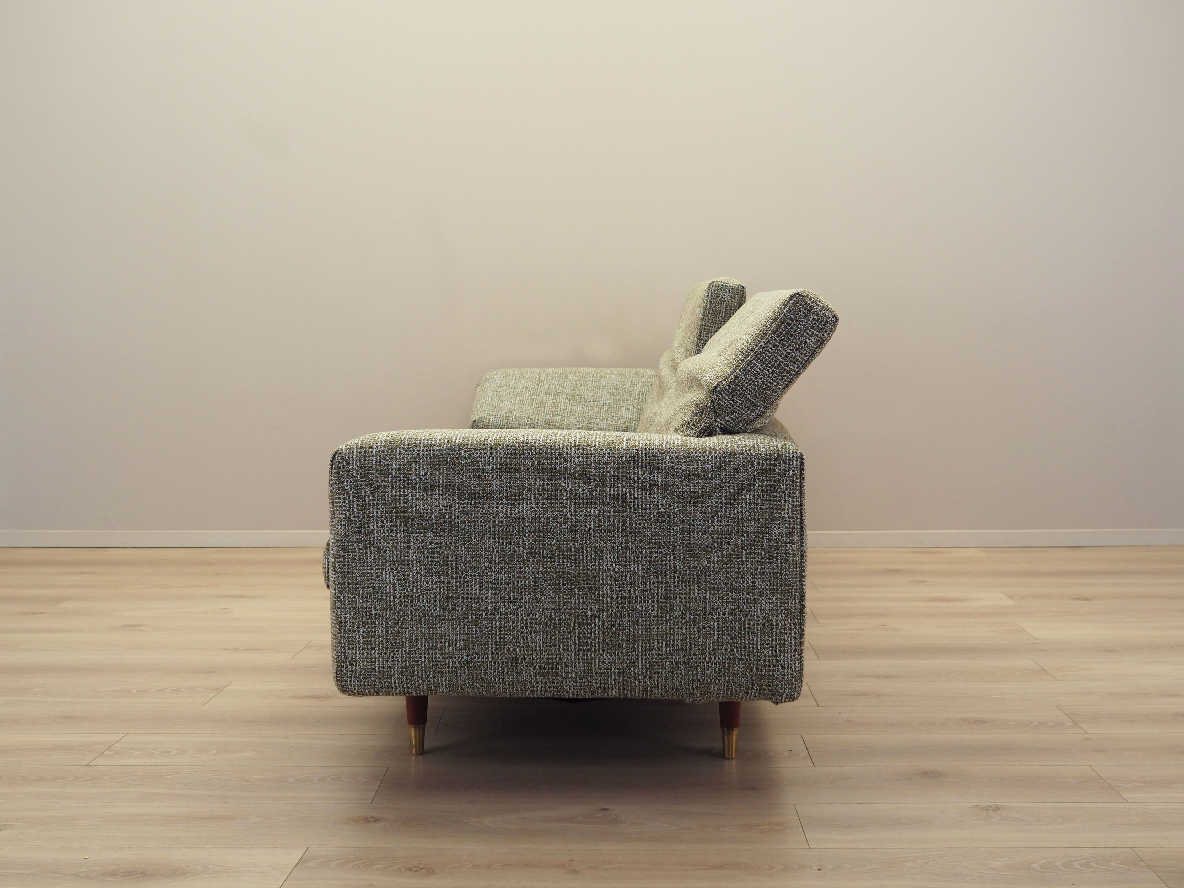 3-Sitzer Sofa Grün 1970er Jahre