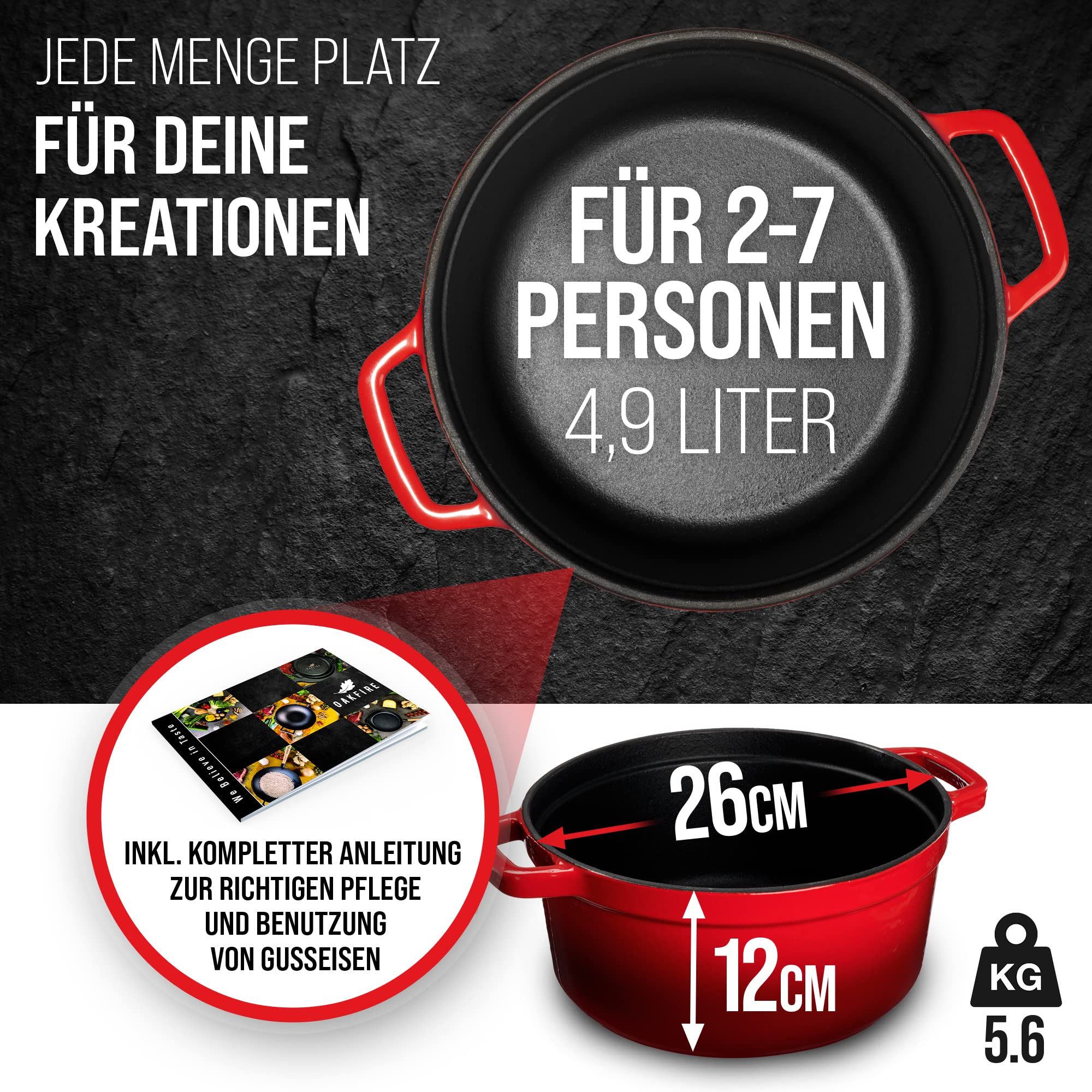 Topf Eisen Rot 