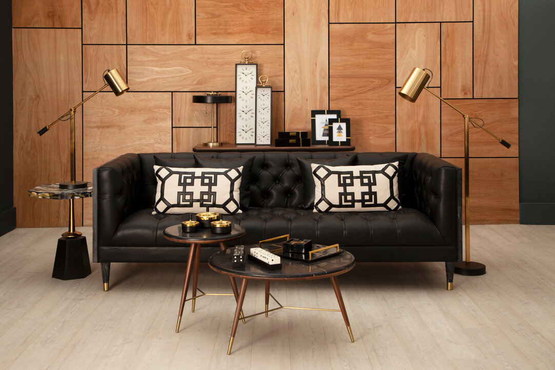 Odell Hexagonal Side Table Black