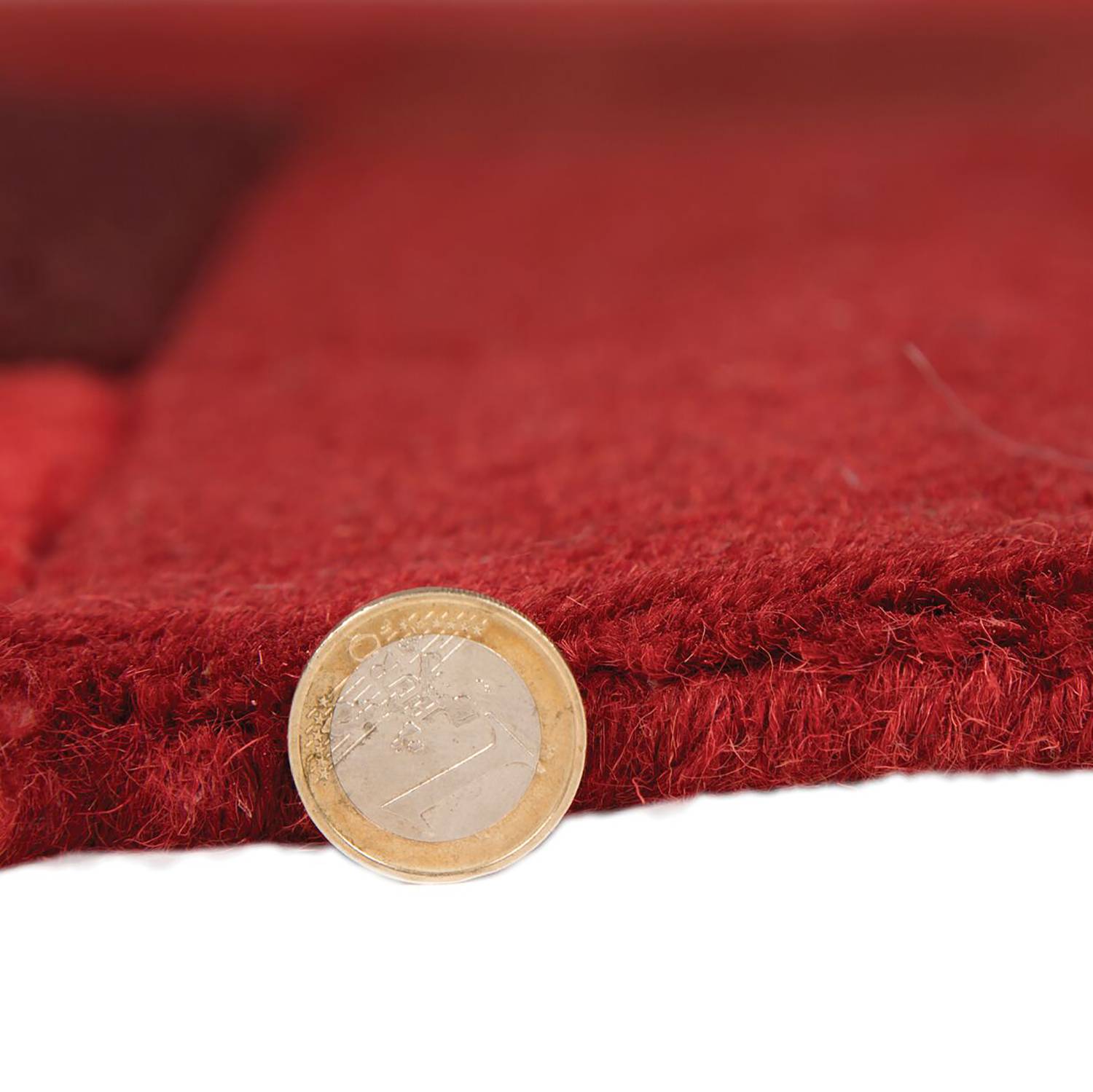 Wollteppich Collage Wolle Rot 90 x 150 cm