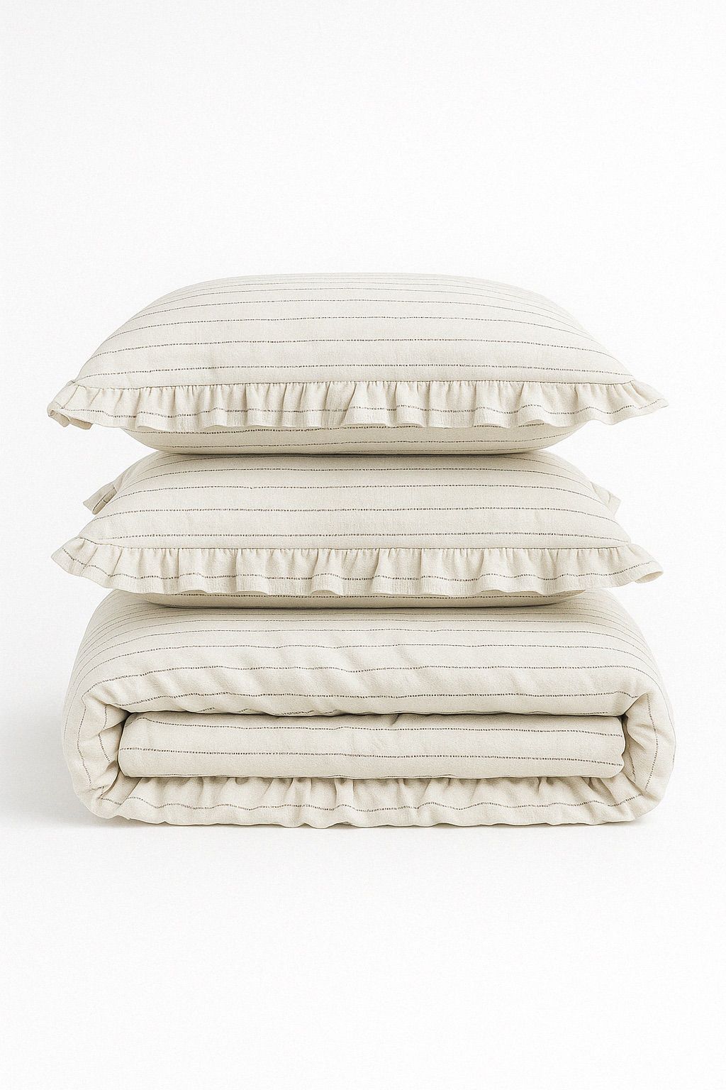 Bettwäsche-Set Baumwolle Beige 140x200cm