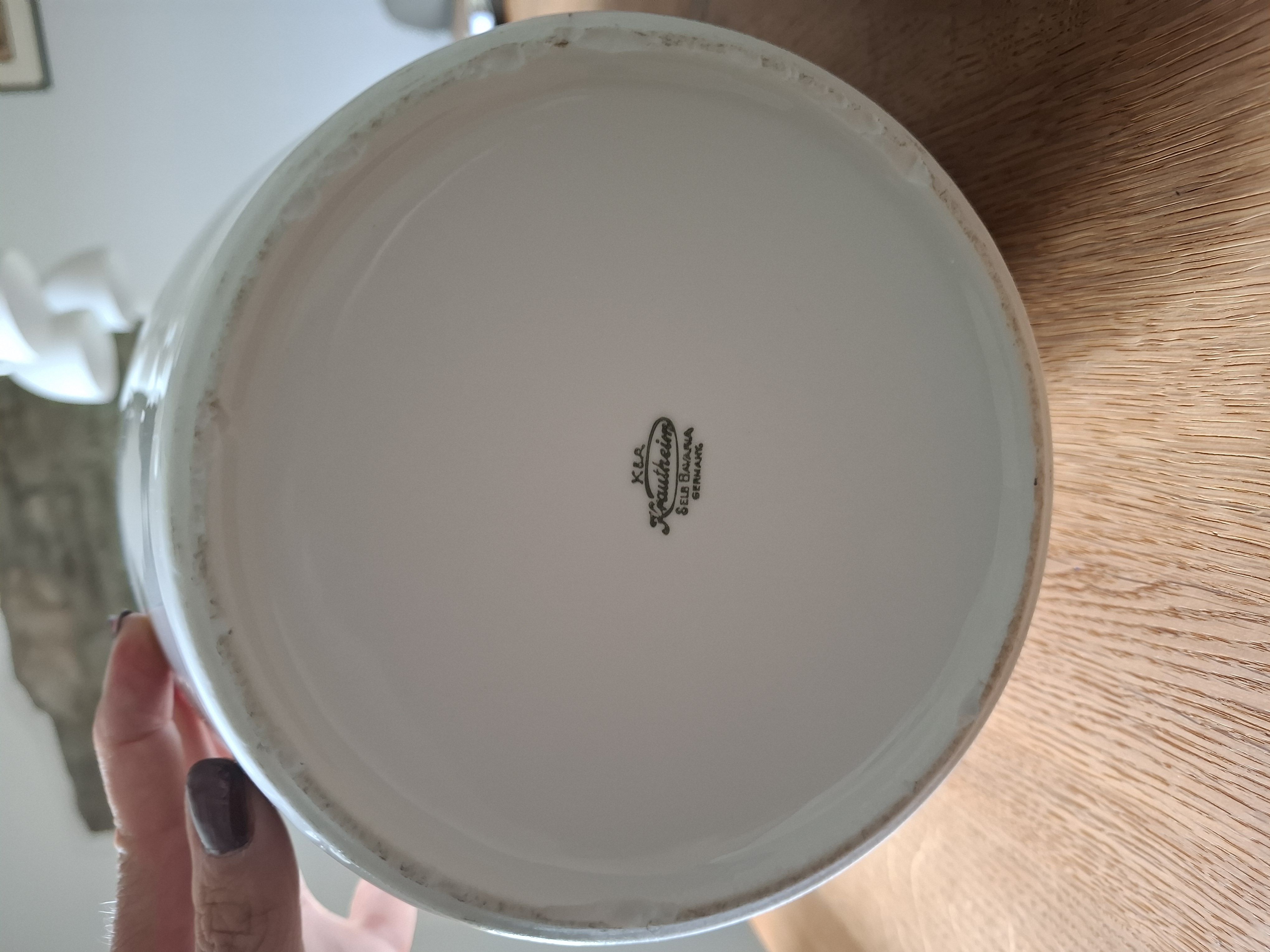 Bodenvase Porzellan Weiß