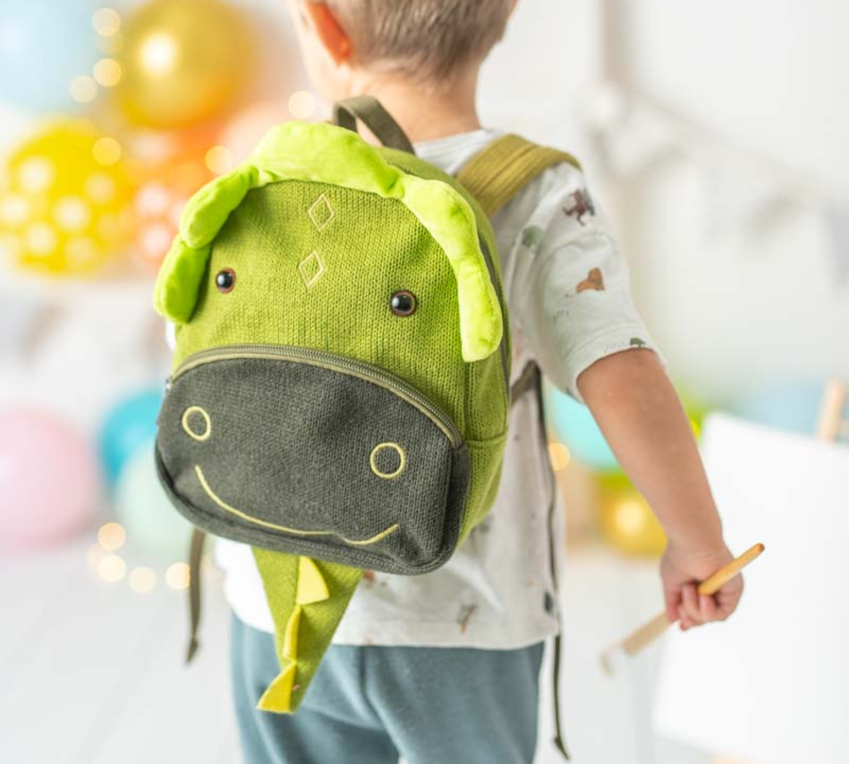 Drachen Rucksack Baumwolle Grün