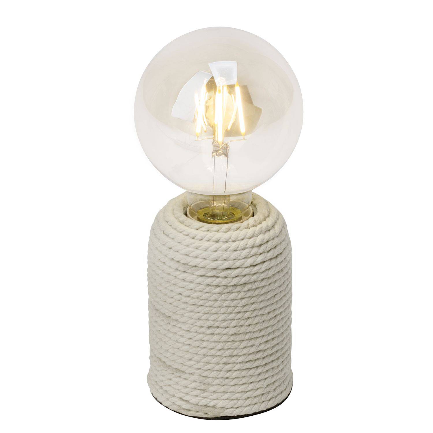 Table lamp Cardu Rope Concrete