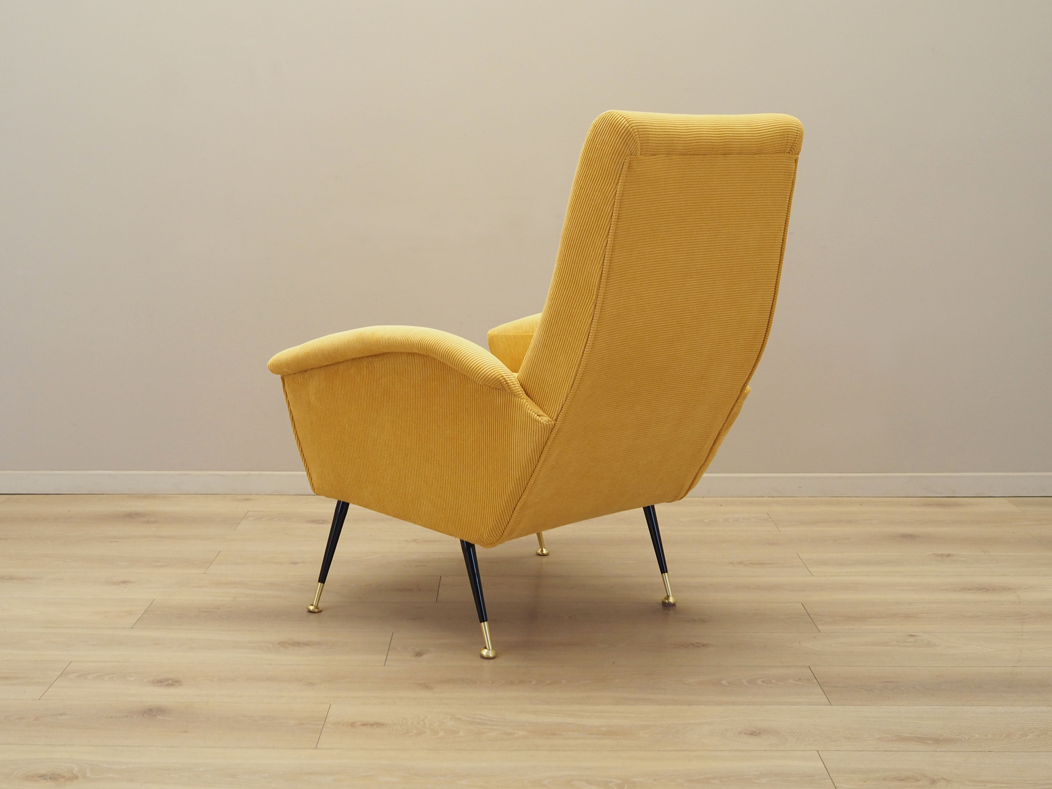 Yellow armchair, Italian design, 70s, Production: Italy