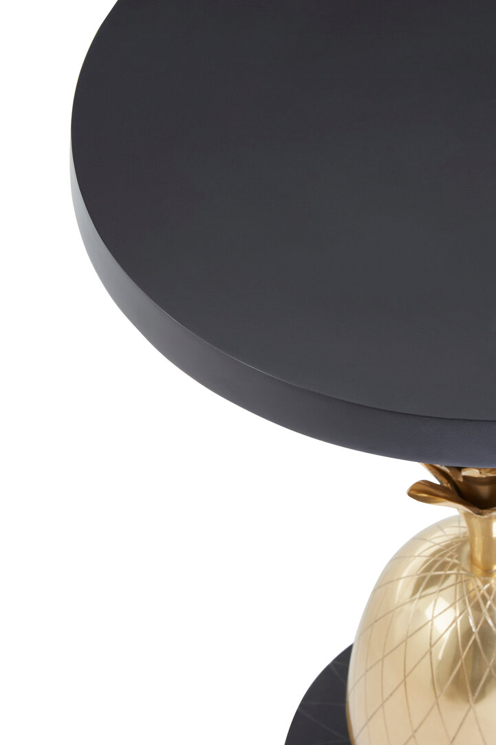 Kensington Townhouse Schwarz-Goldener Beistelltisch
